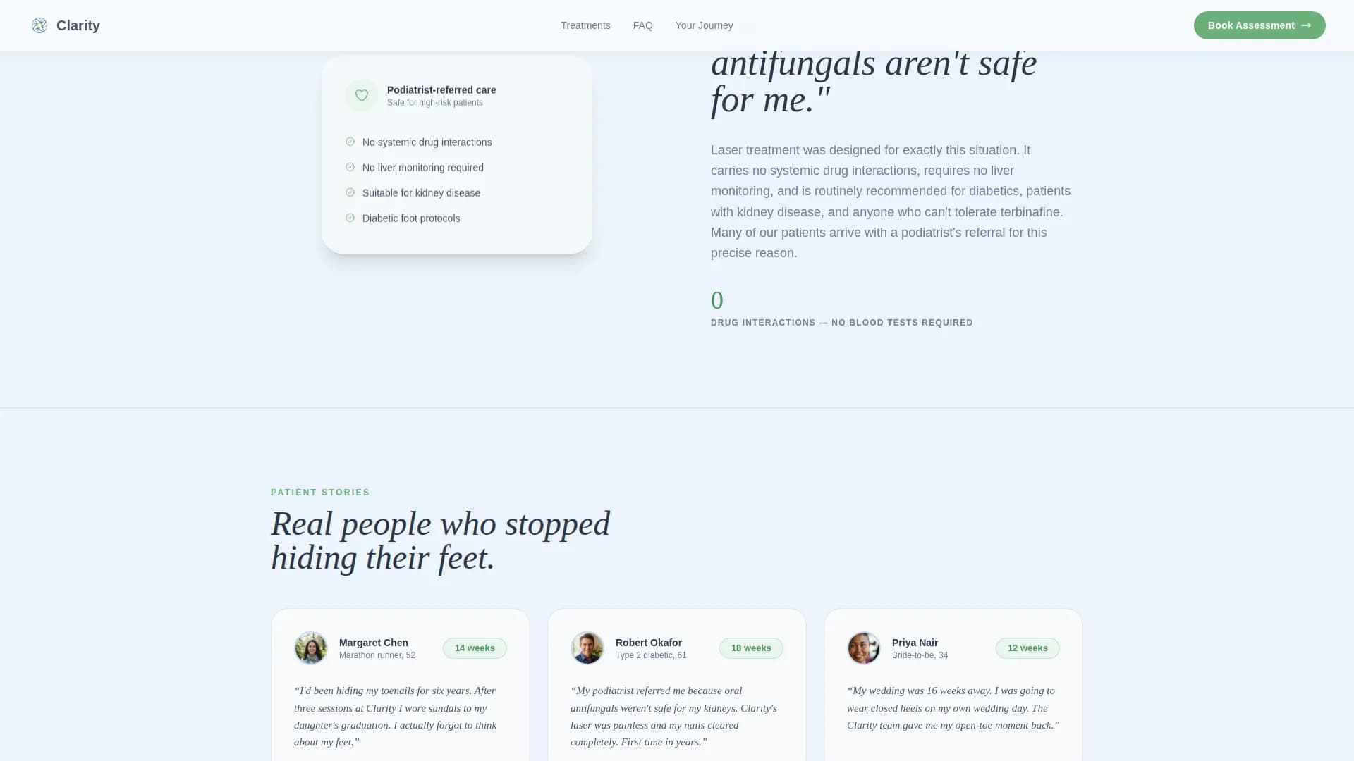 Podiatry & Foot Care Booking Website Template