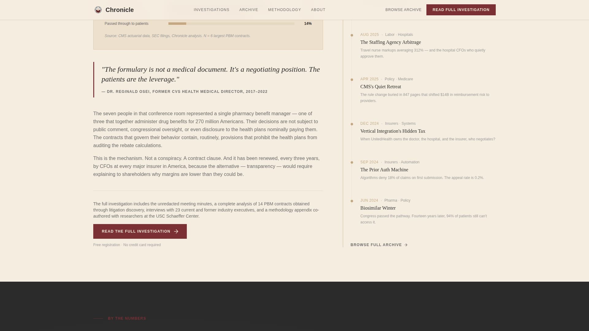 Chronicle - Authoritative Healthcare Landing Page Template