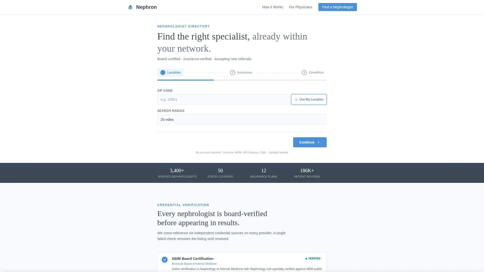 Nephrologist Directory Website Template