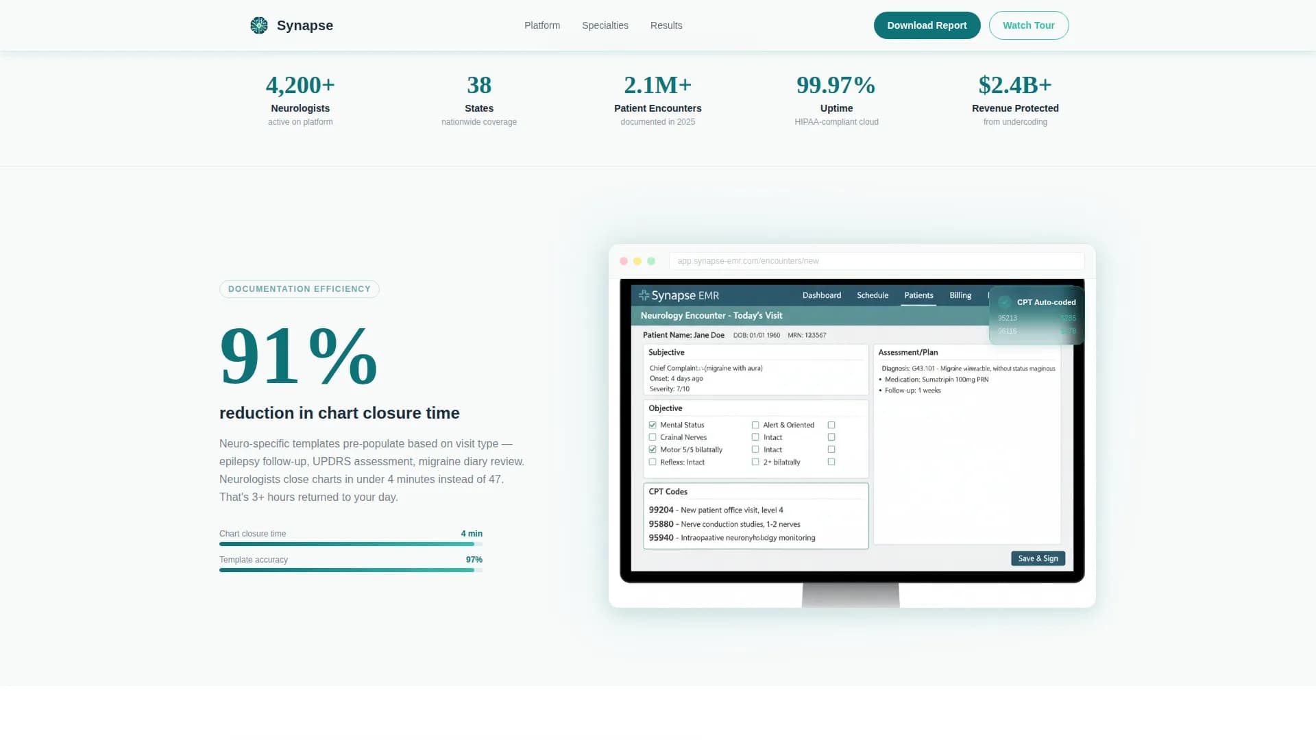 Neurology Medicine Professional Website Template