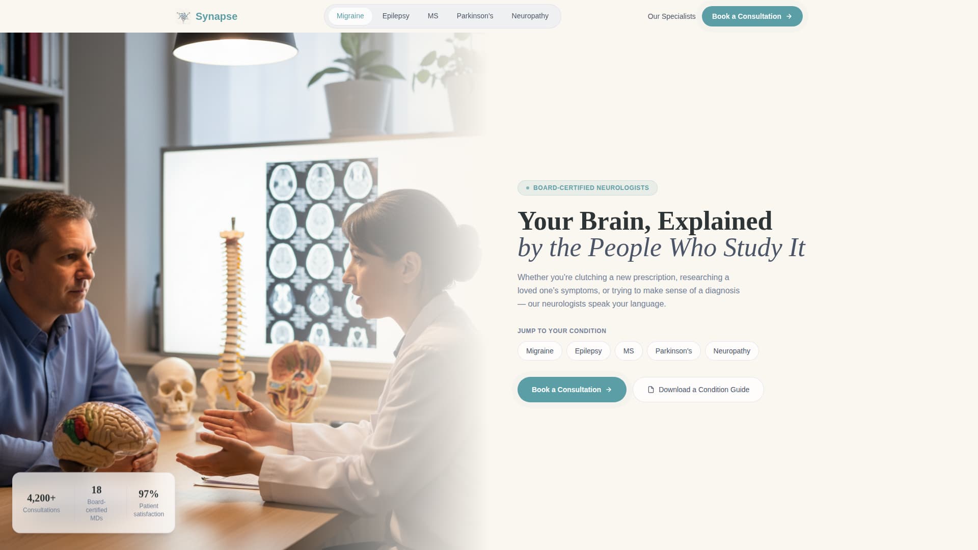 Cortex — Proven Neuroscience Landing Page Template