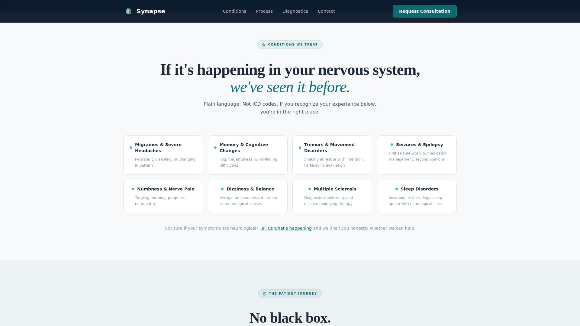 Neurology Medicine Booking Website Template