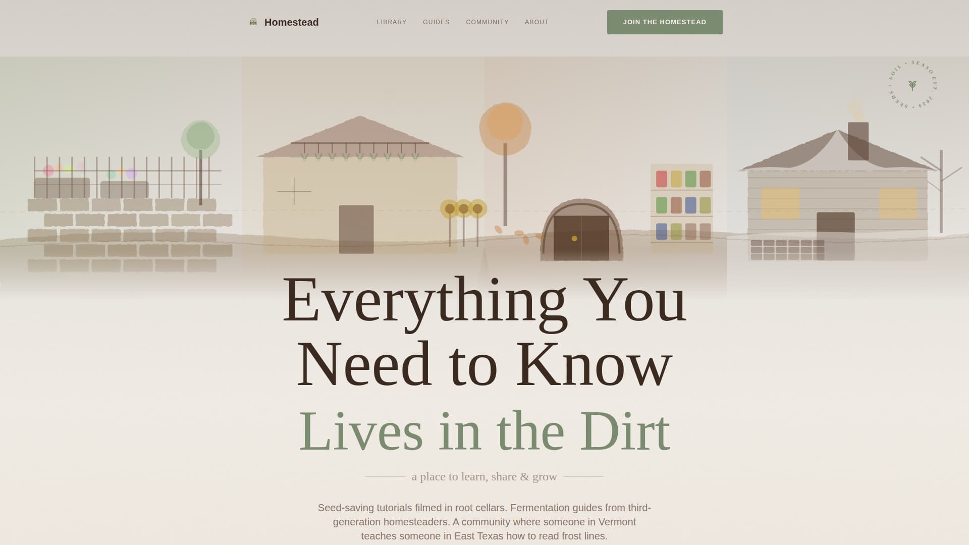Homestead — Trusted Off-Grid Living Landing Page Template