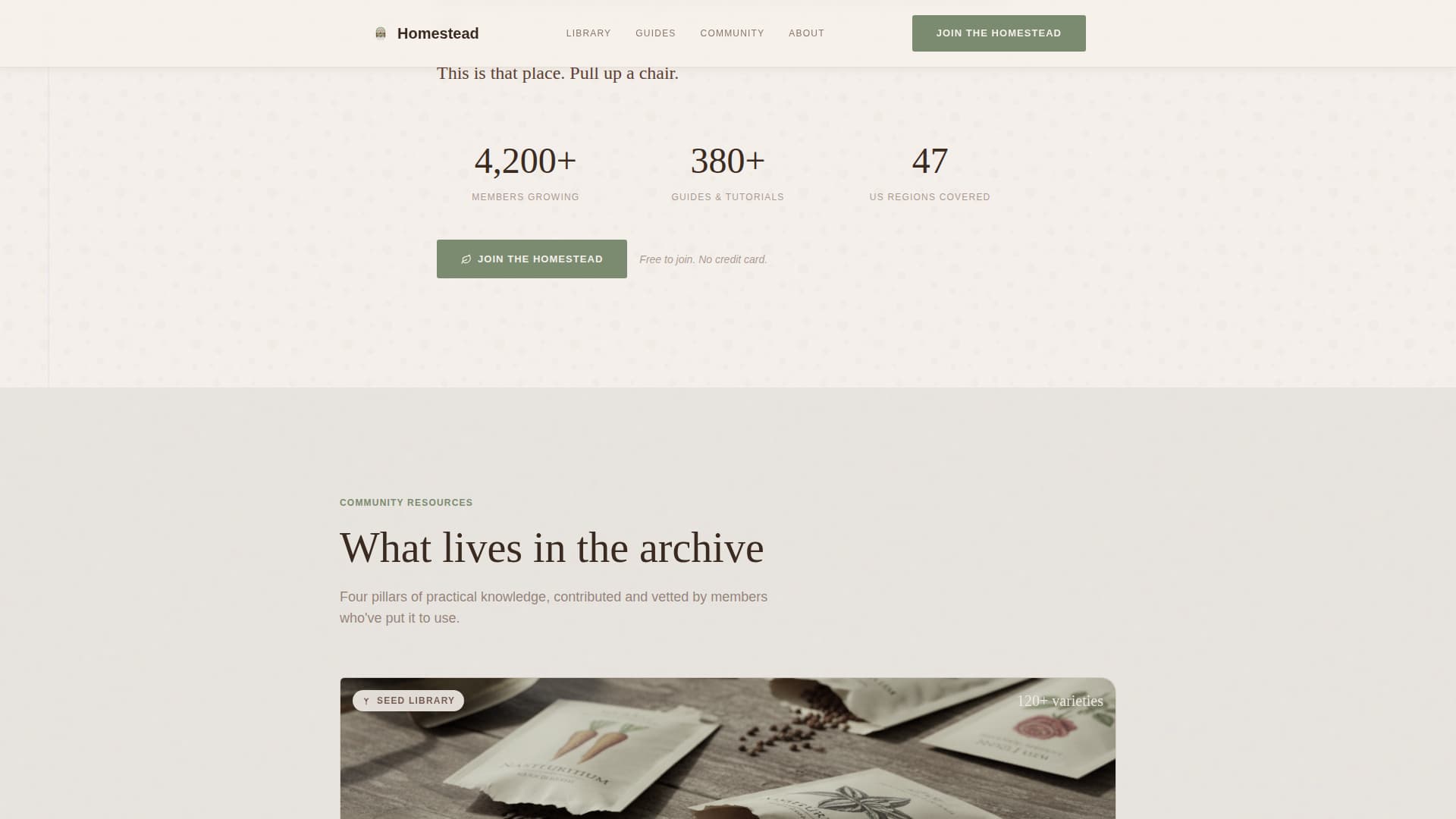 Homestead — Trusted Off-Grid Living Landing Page Template