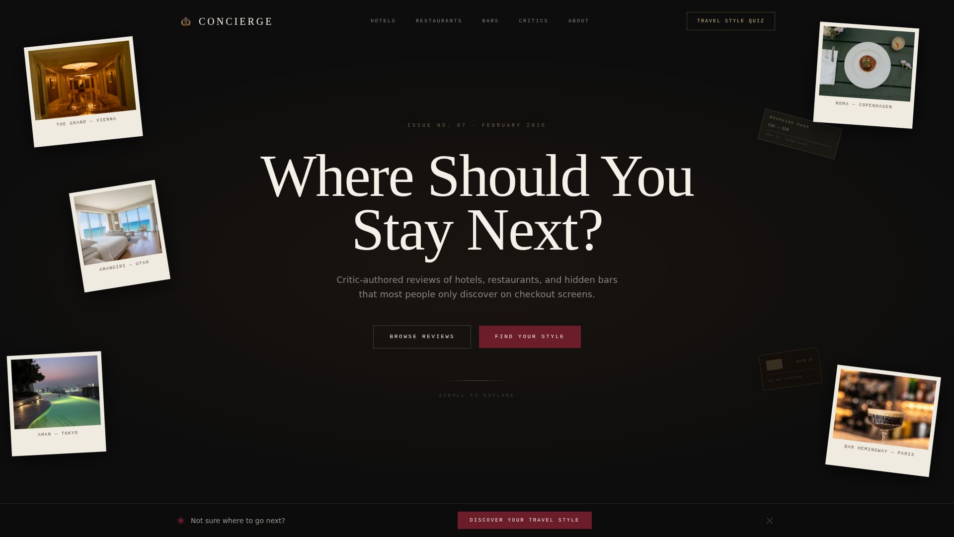 Concierge - Luxe Hospitality Landing Page Template