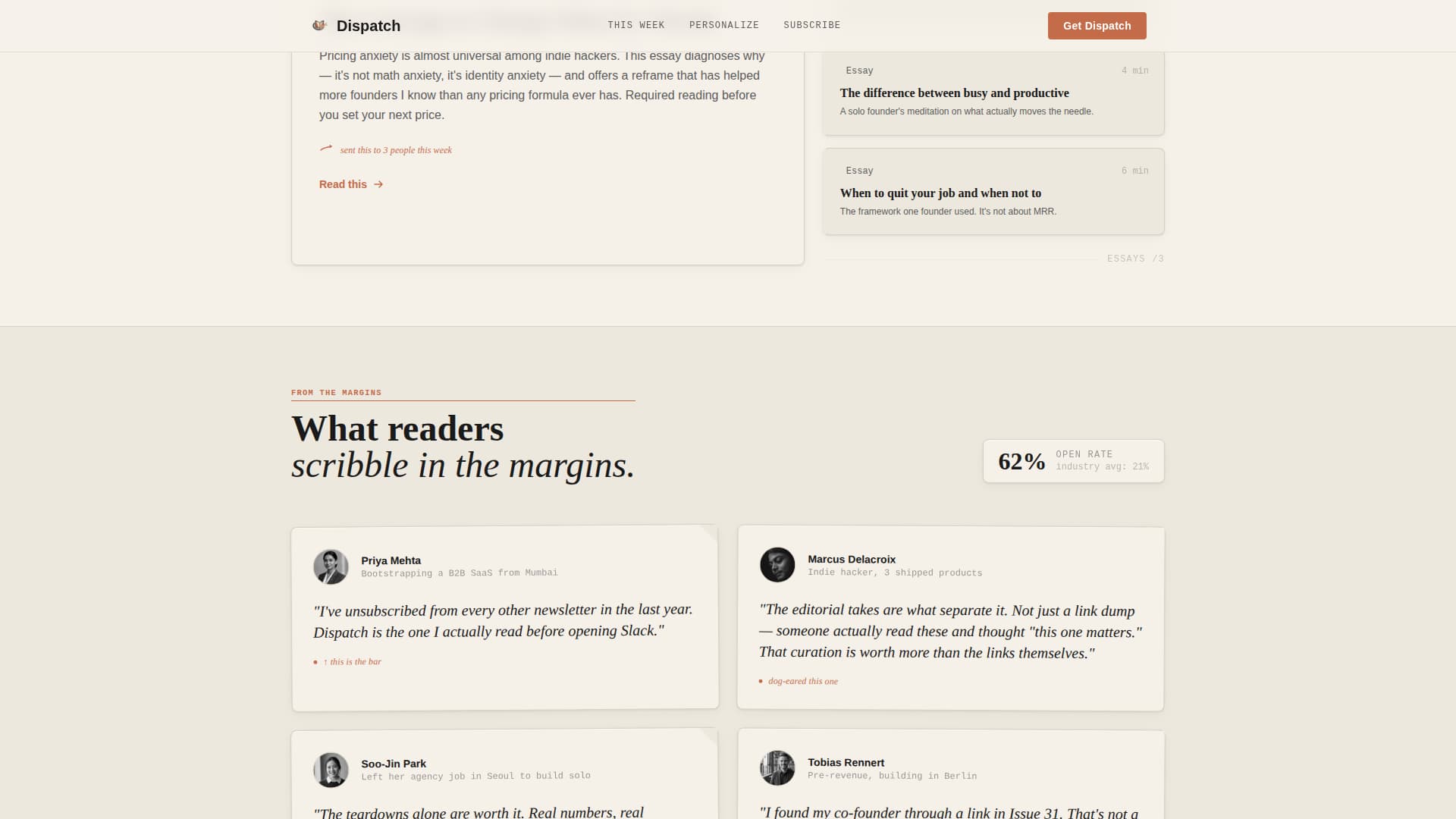 Indie - Premium Hacker Landing Page Template