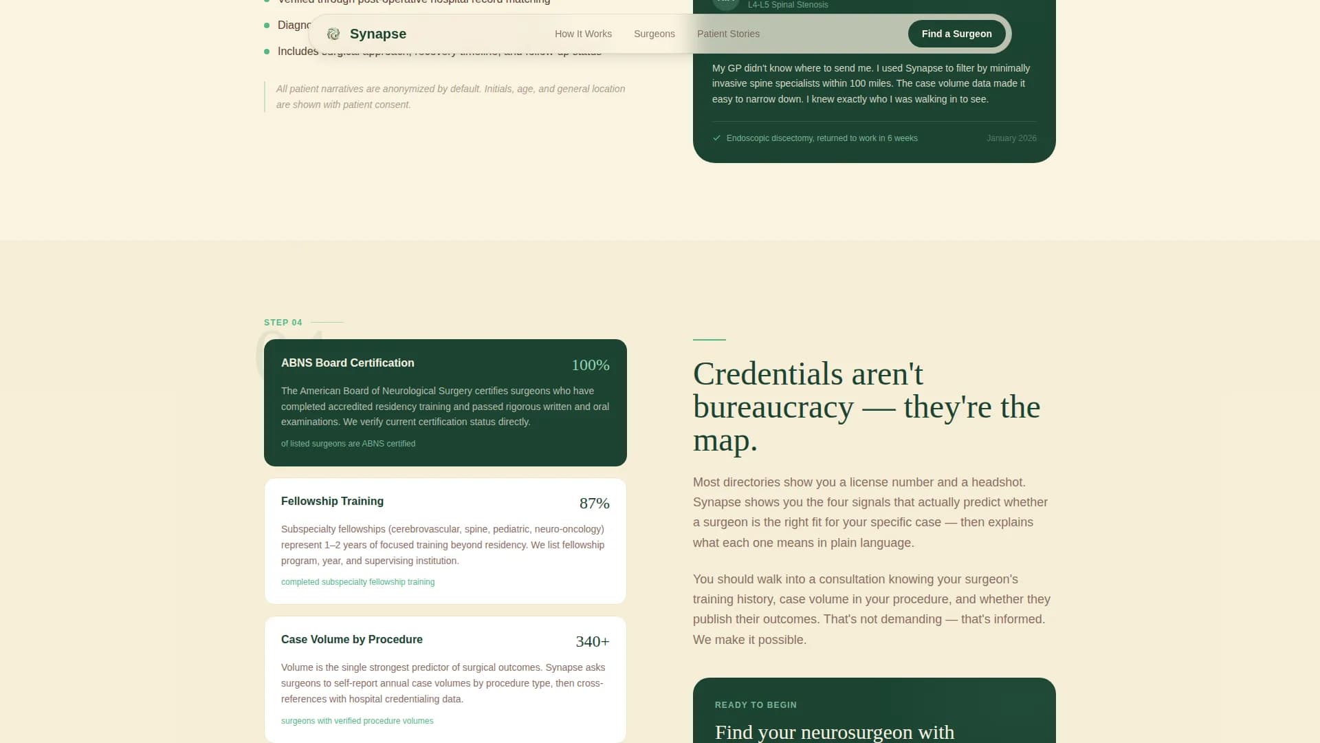 Neurosurgeon Reviews Website Template