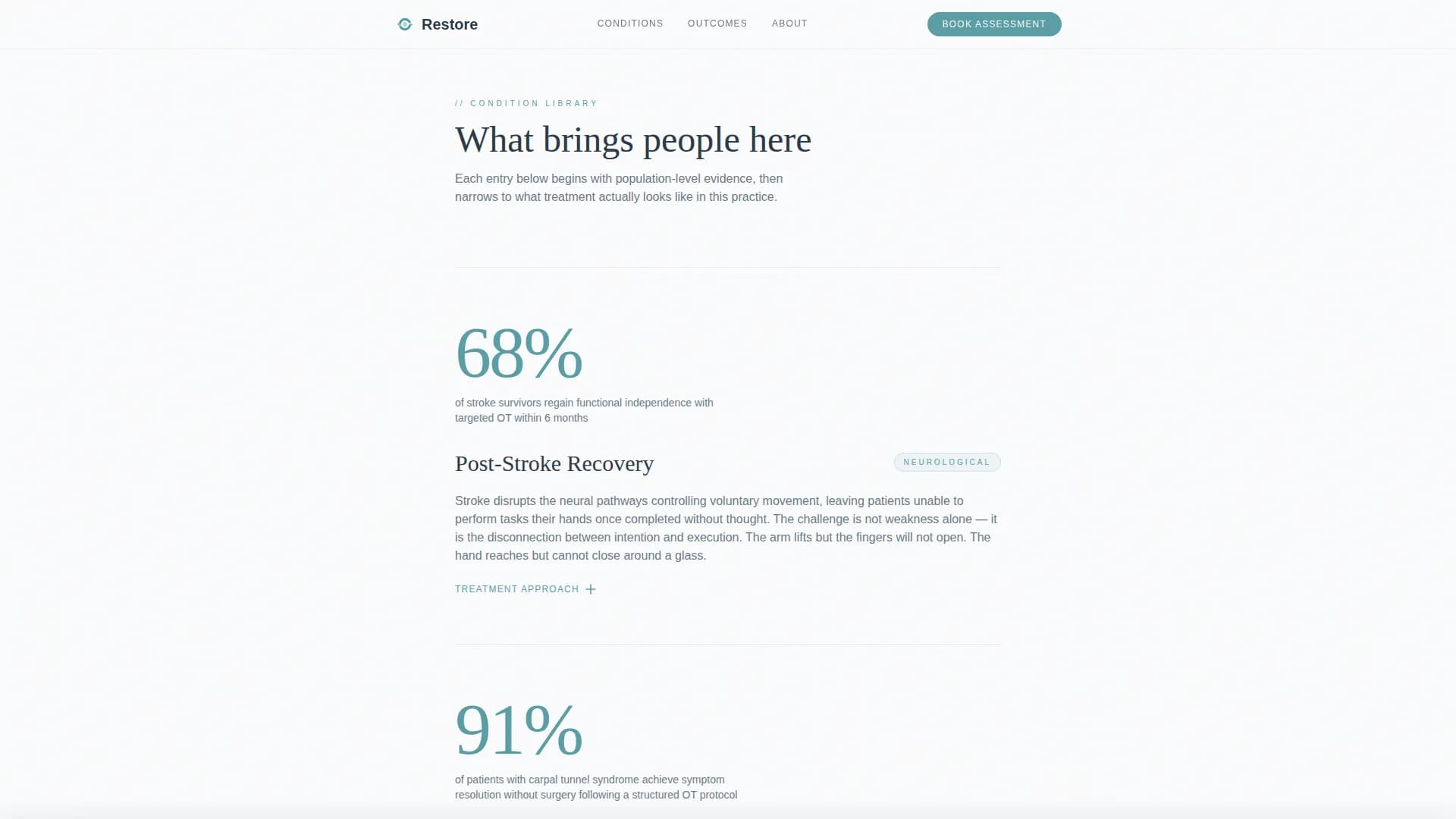 Thrive - Occupational Therapy Landing Page Template