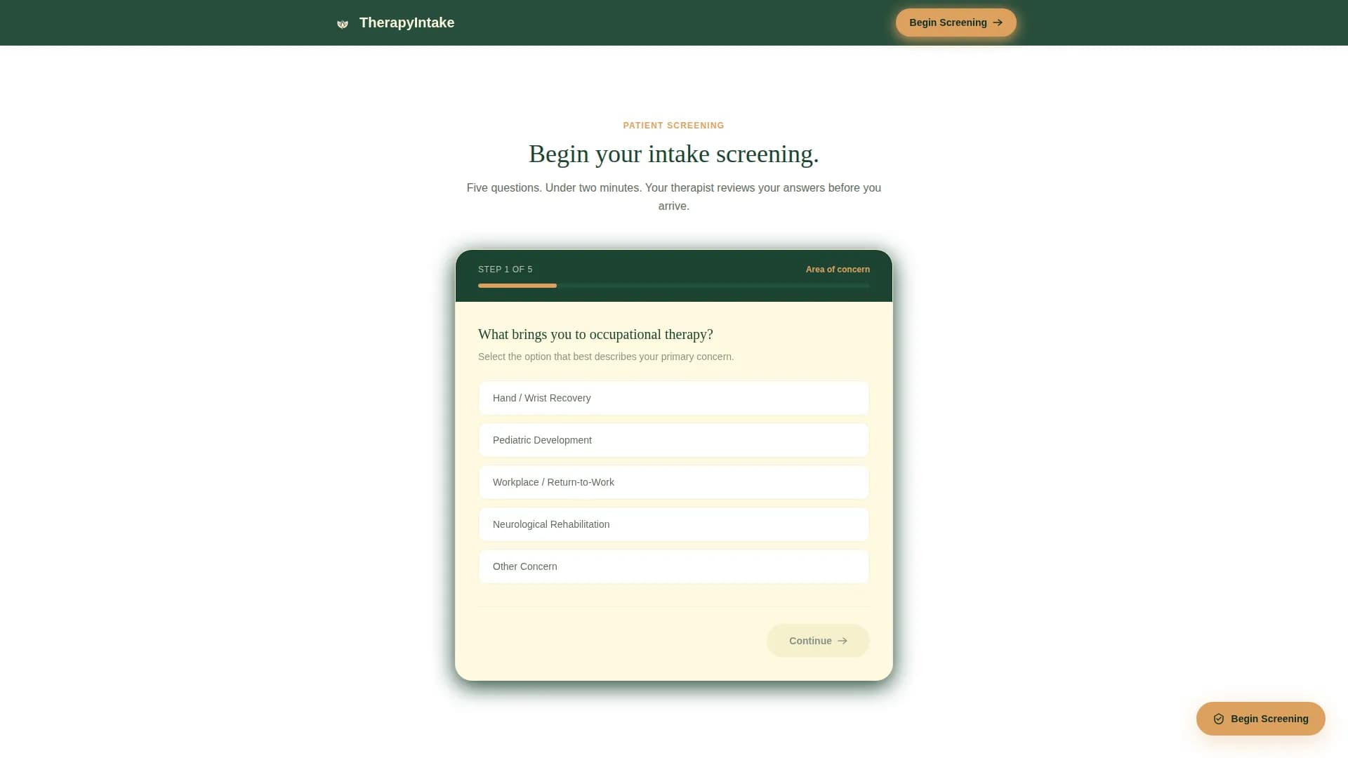 Thrive - Patient Portal Landing Page Template