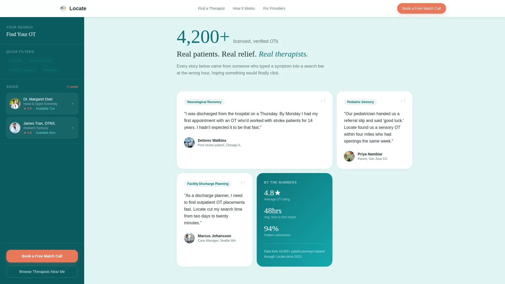 Locate - Provider Directory Landing Page Template