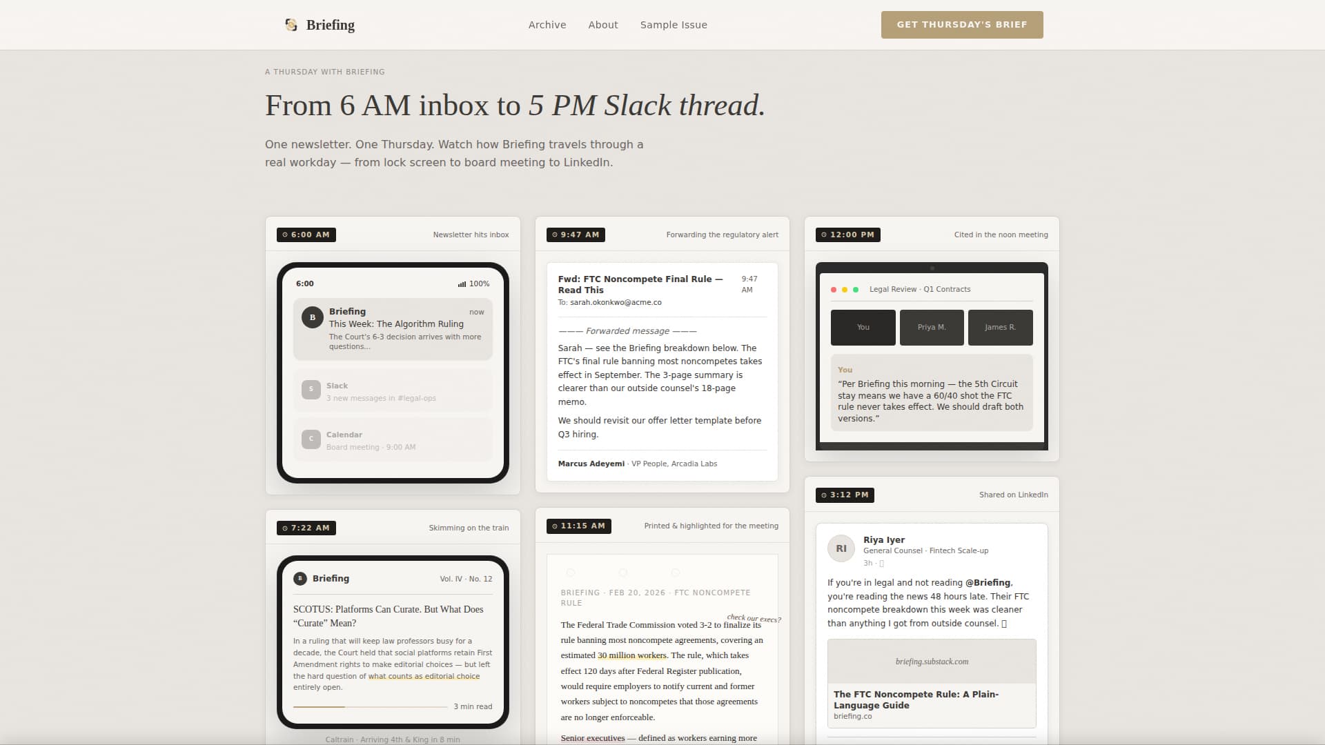Briefing - Authoritative Legal Landing Page Template