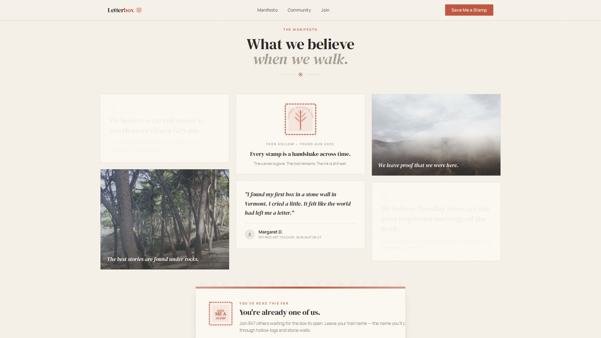 Letterbox - Artisan Community Landing Page Template