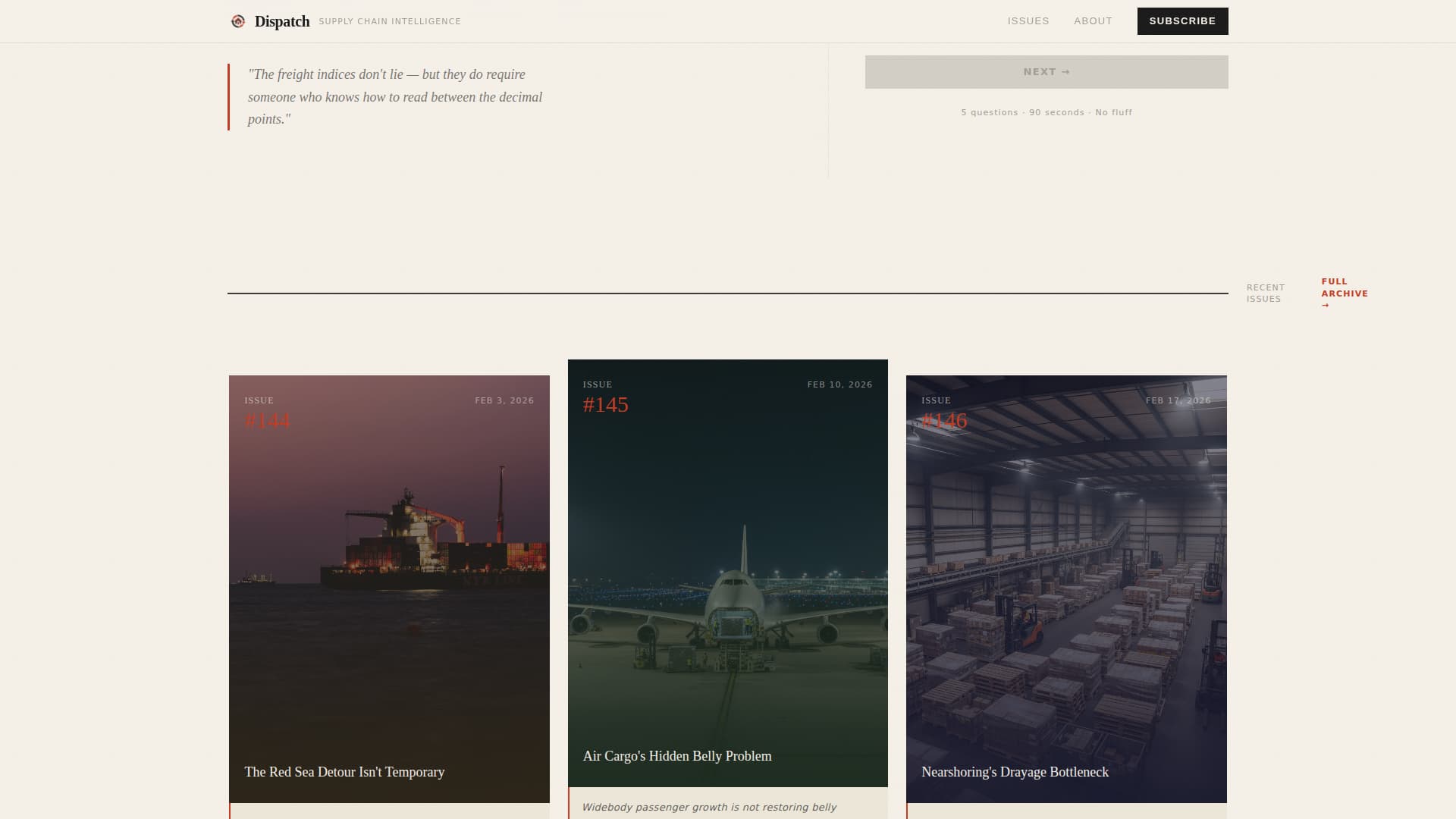 Logistics - Highconverting Newsletter Landing Page Template