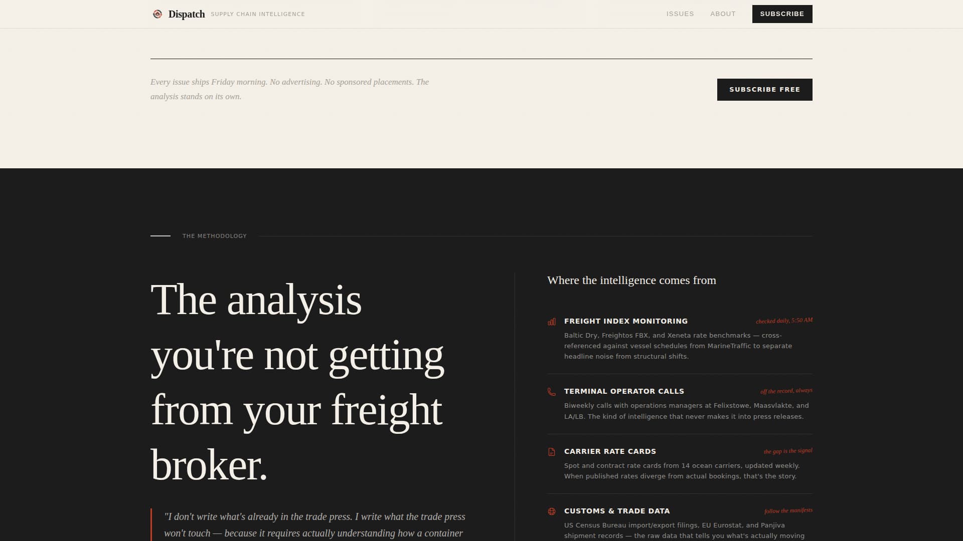 Logistics - Highconverting Newsletter Landing Page Template
