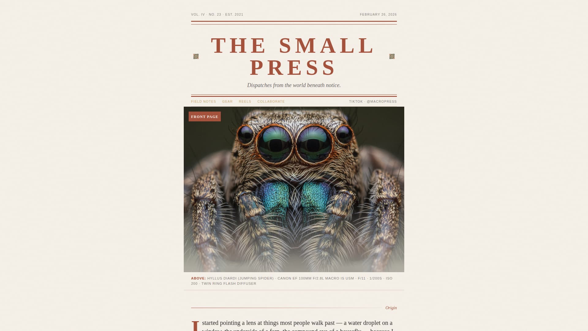 Macropress - Captivating Photography Landing Page Template