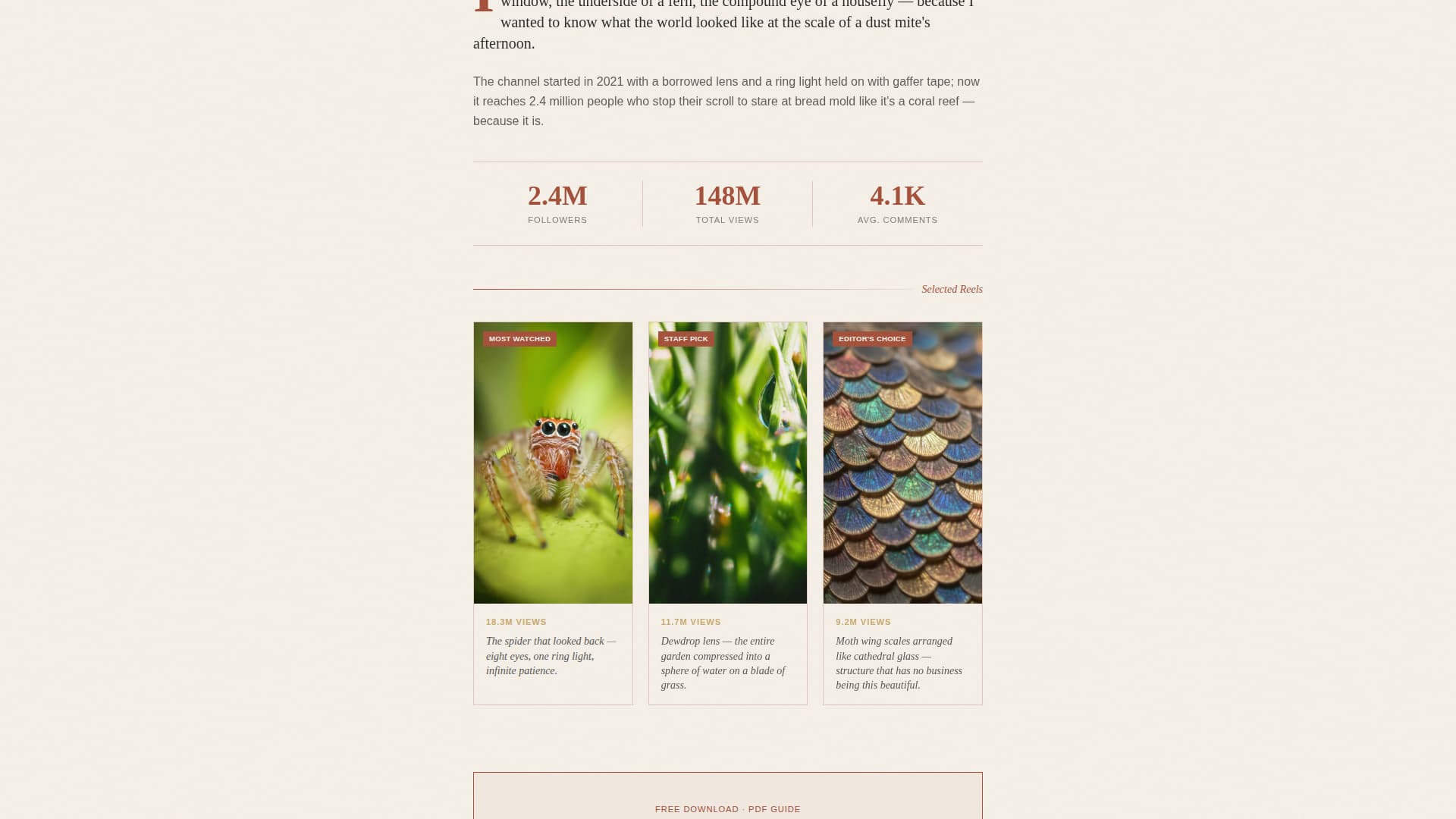 Macropress - Captivating Photography Landing Page Template