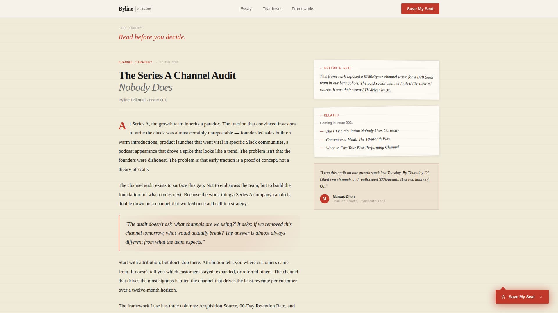 Byline - Compelling Marketing Landing Page Template