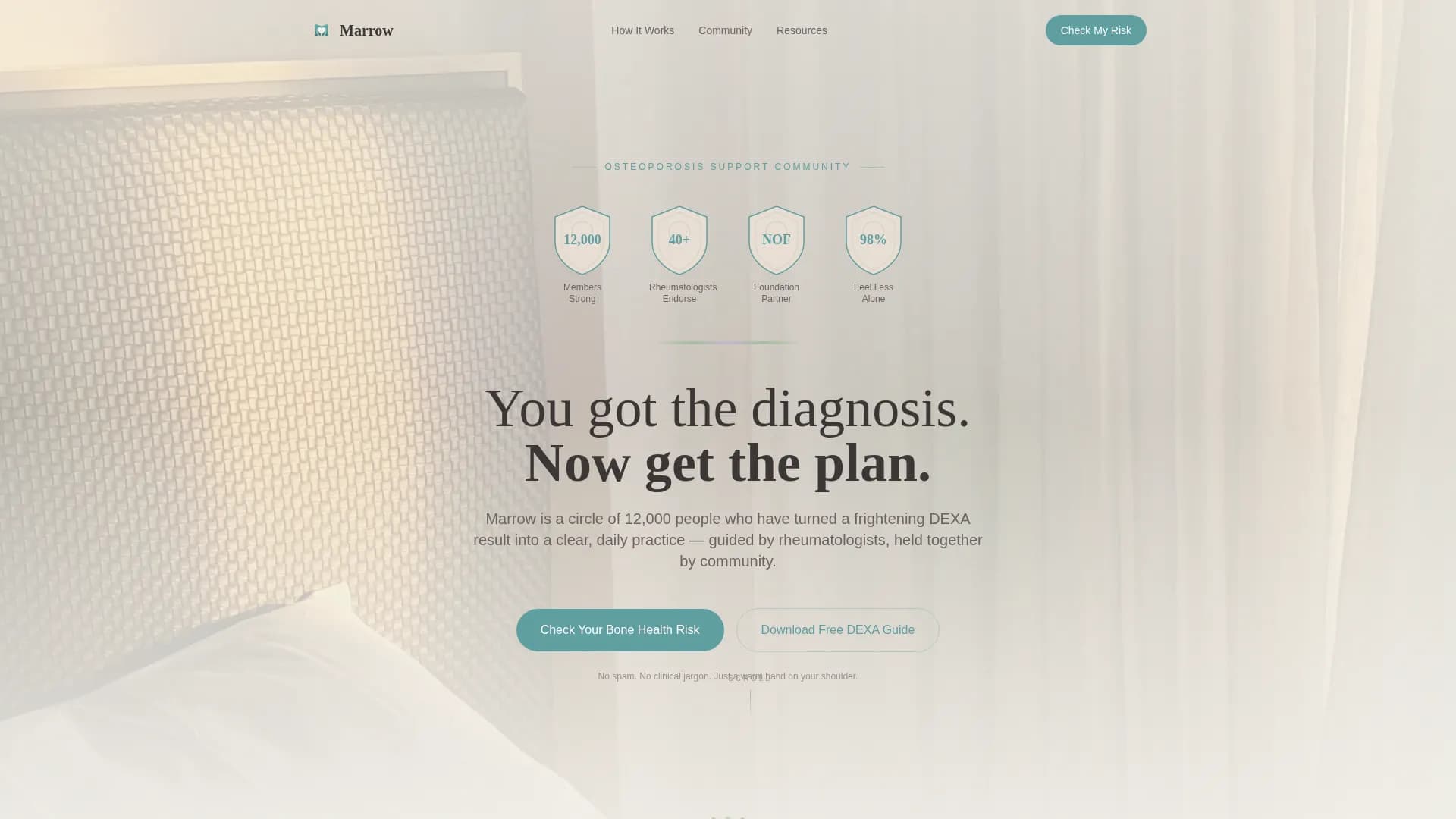 Osteoporosis Care Specialist Education Website Template