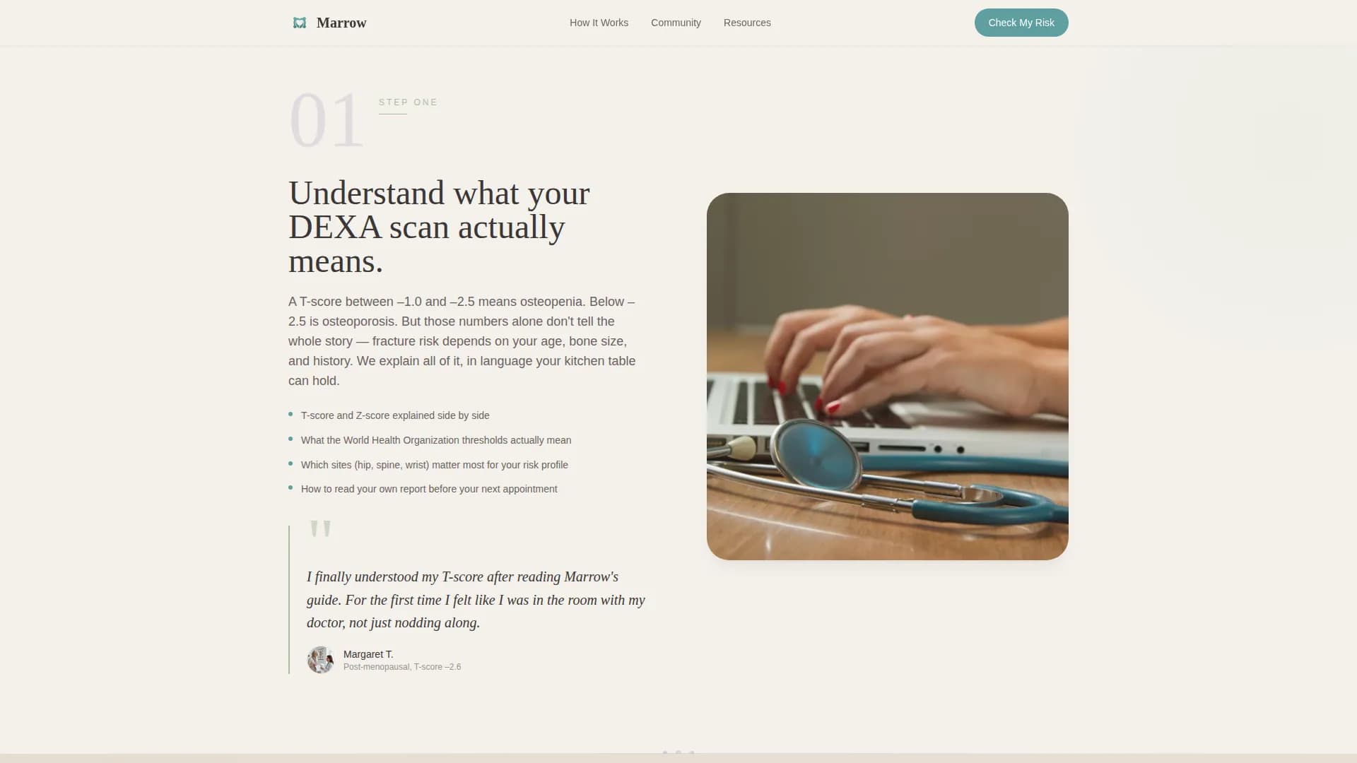 Osteoporosis Care Specialist Education Website Template