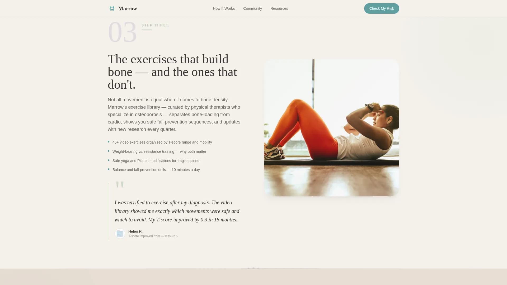 Osteoporosis Care Specialist Education Website Template