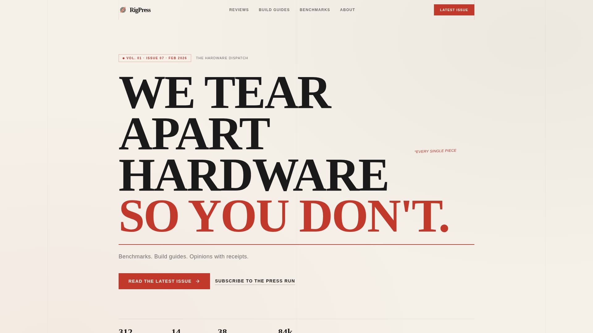 Rigpress - Bold PC Gaming Landing Page Template