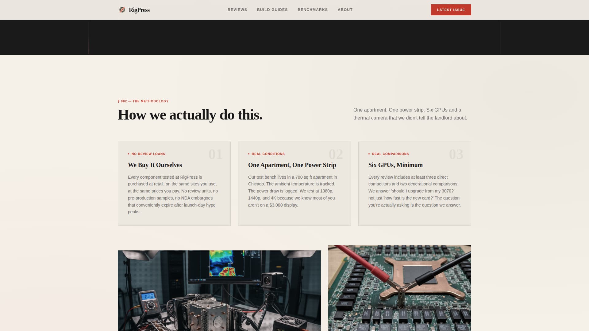 Rigpress - Bold PC Gaming Landing Page Template