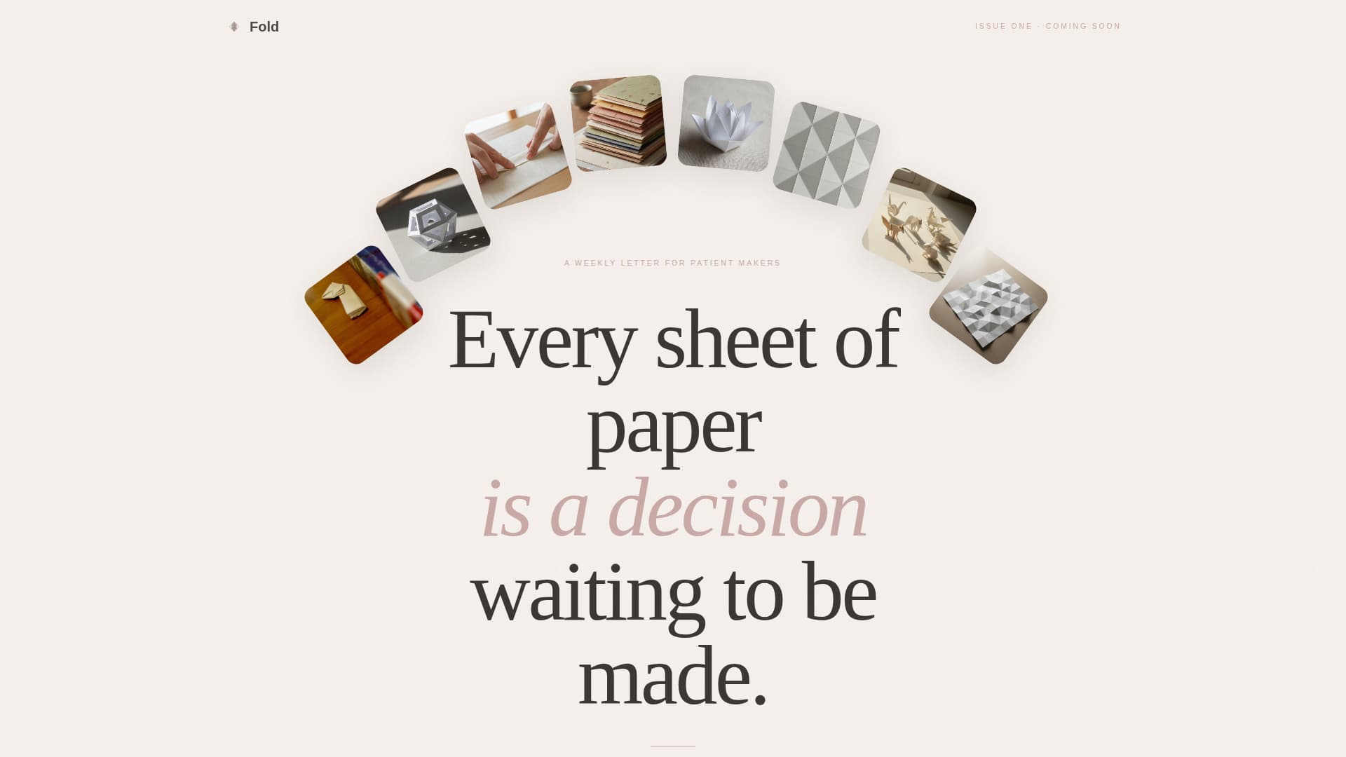 Fold - Elegant Origami Landing Page Template