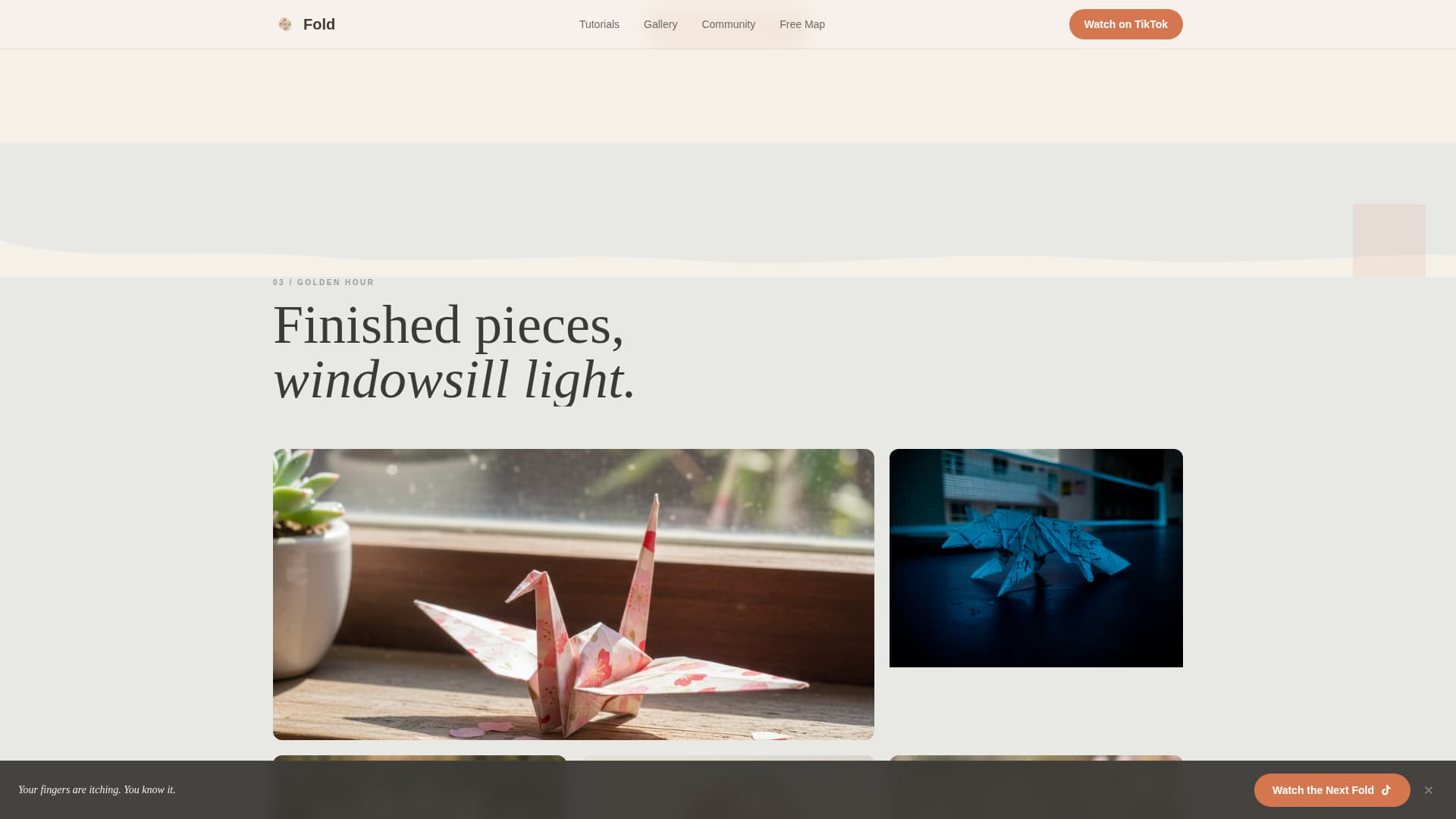 Fold - Captivating Origami Landing Page Template
