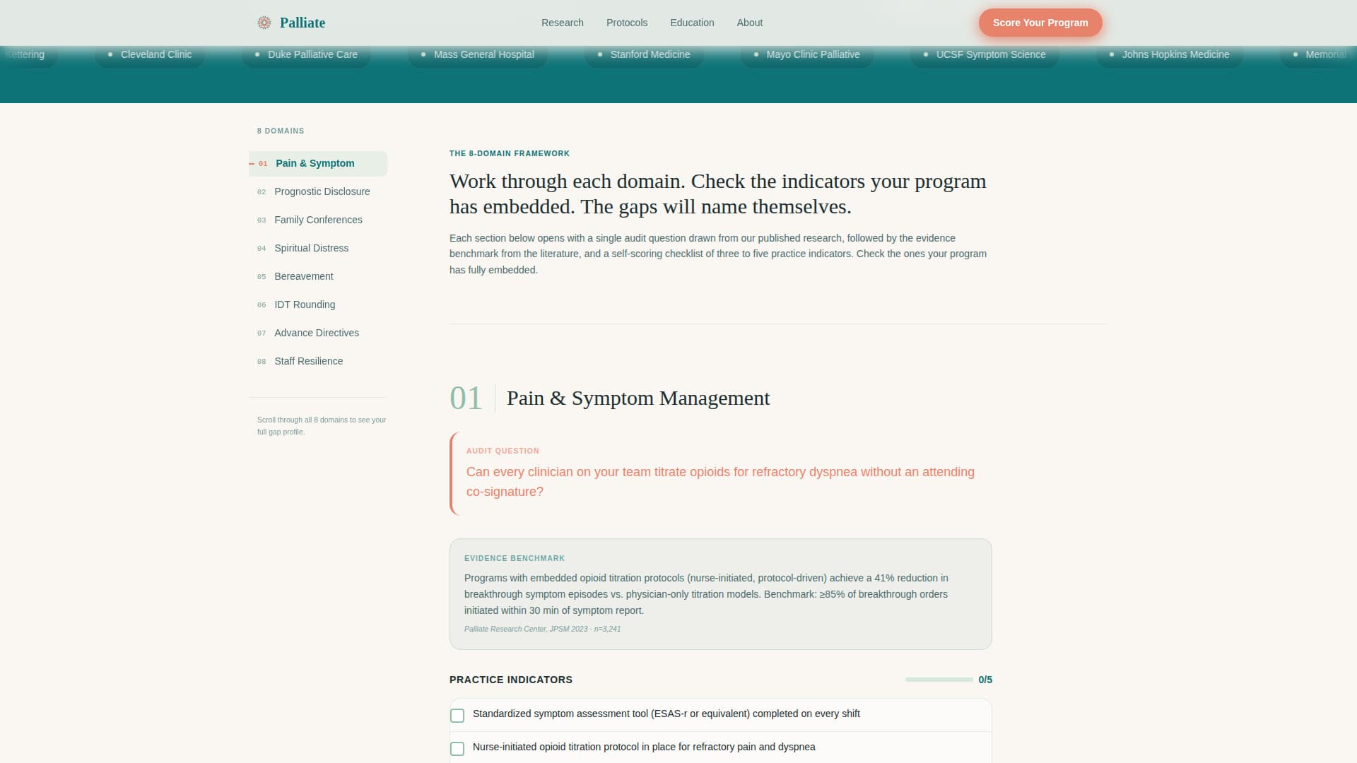 Palliative Care Medicine Specialist Professional Website Template