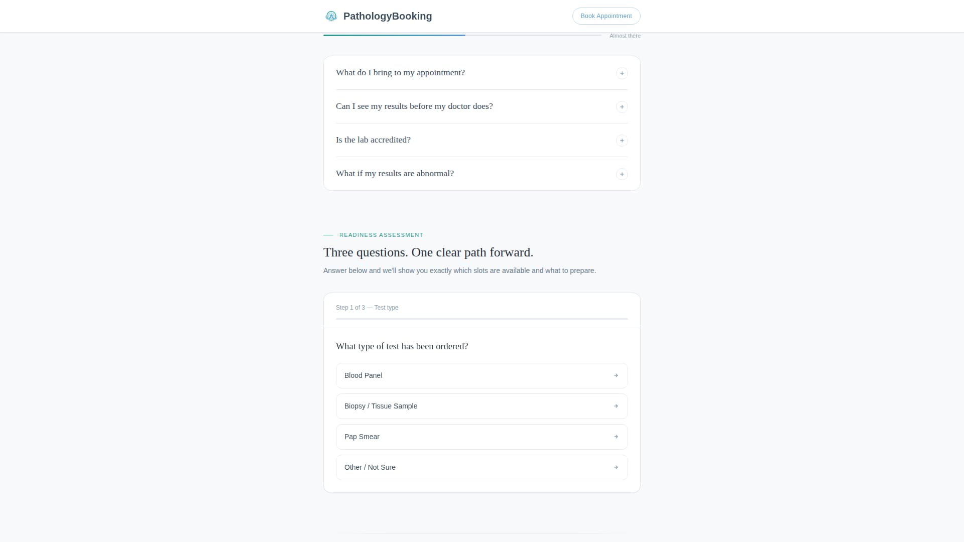 Pathology - Precise Diagnostic Landing Page Template