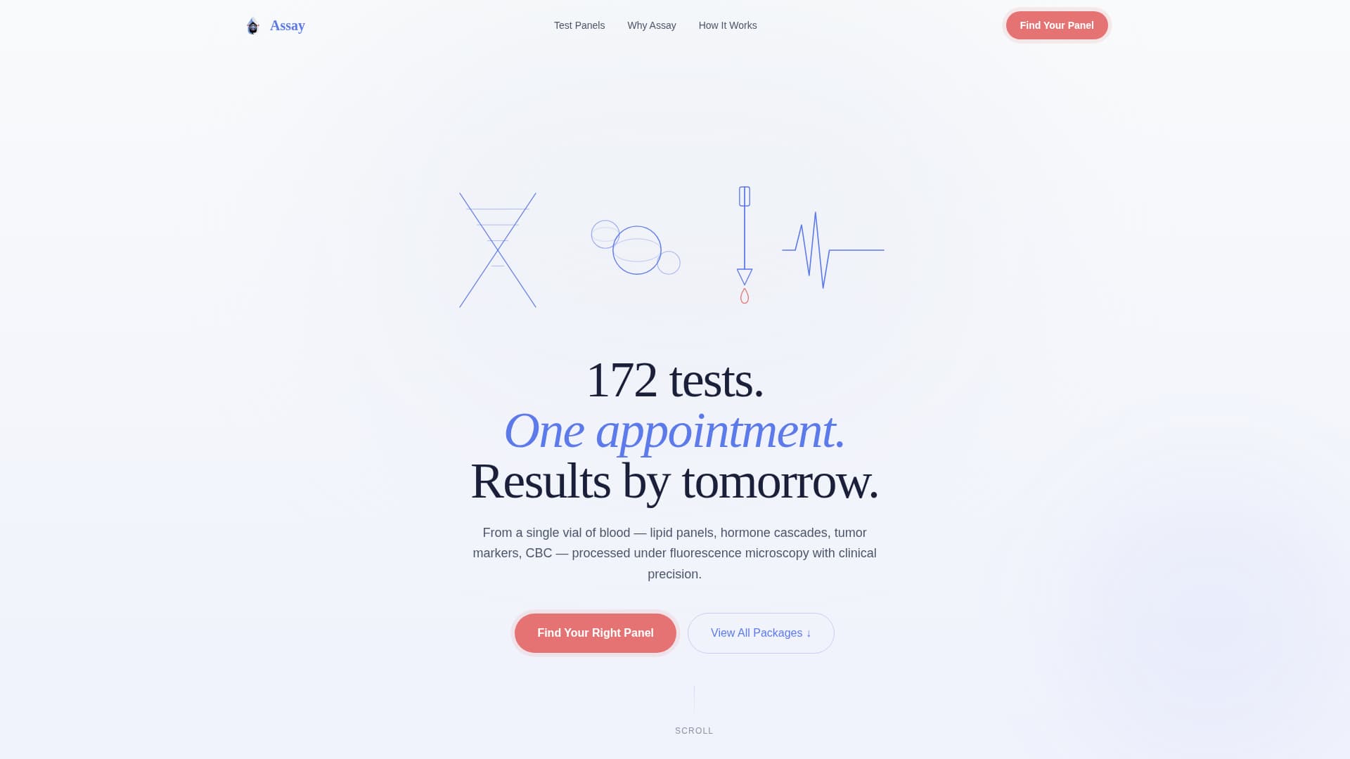 Assay - Precise Diagnostics Landing Page Template
