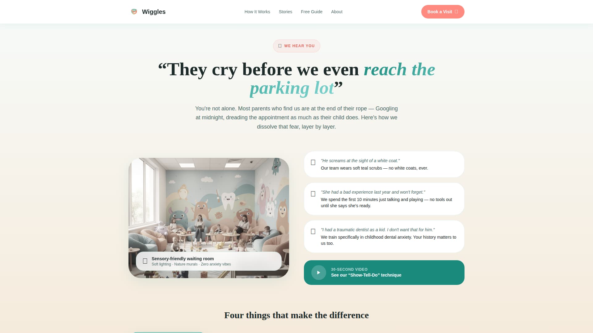 Wiggles - Gentle Pediatric Landing Page Template