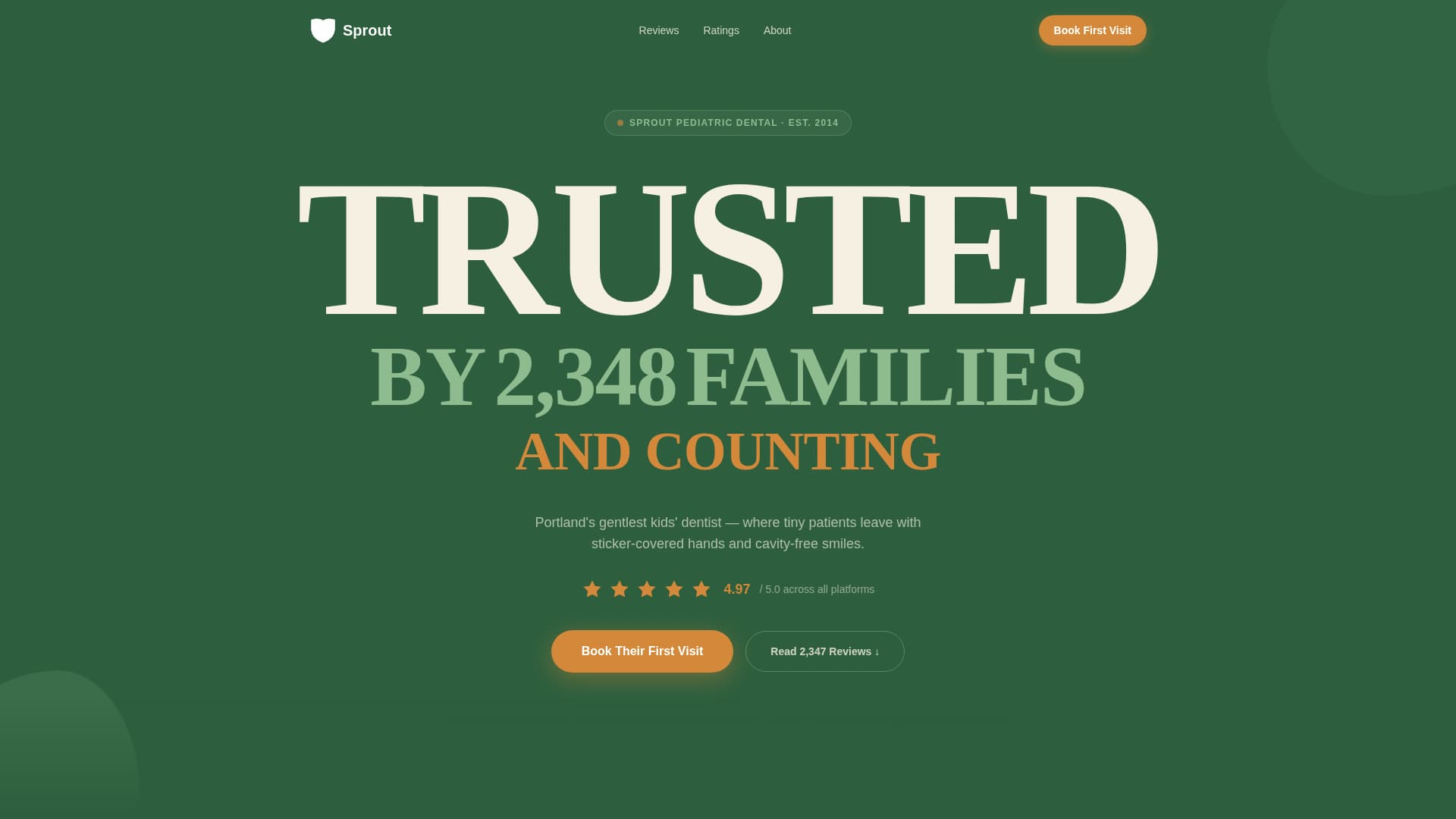 Pediatric Dentist Booking Website Template