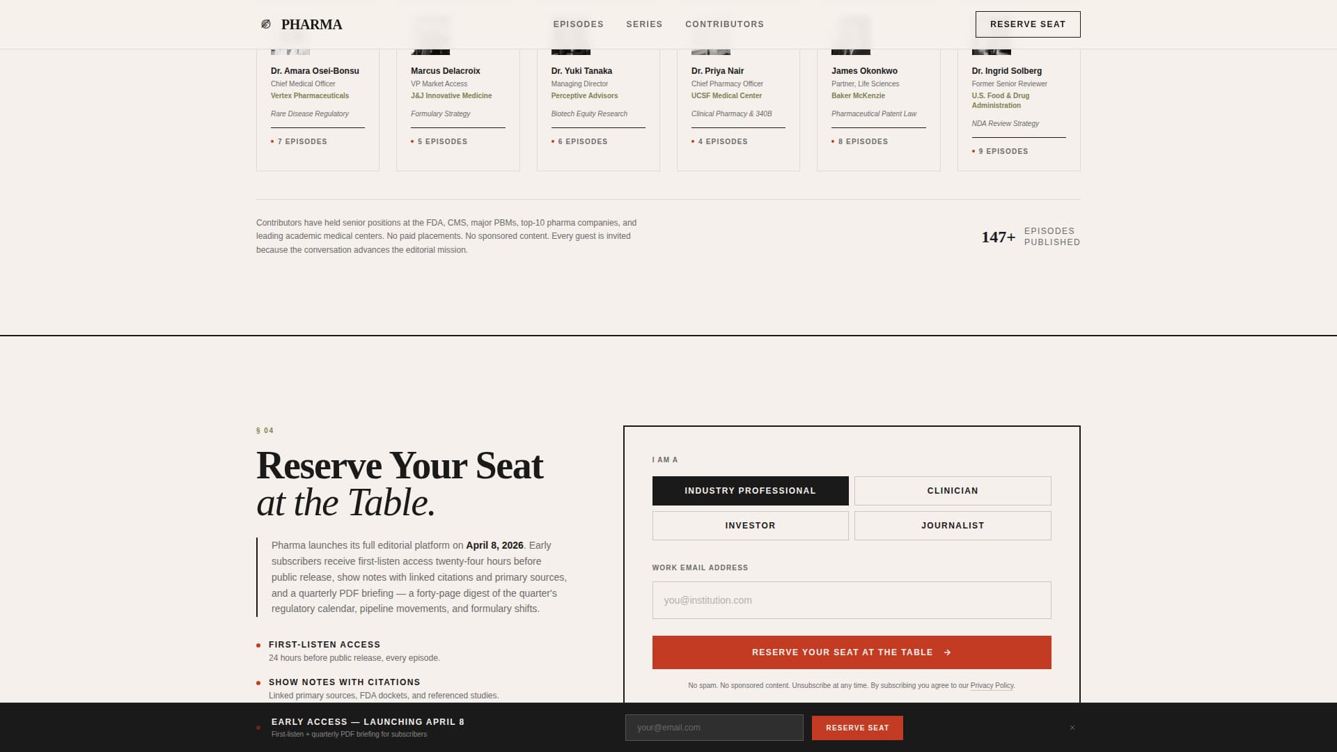 Pharma - Authoritative Pharmaceutical Landing Page Template