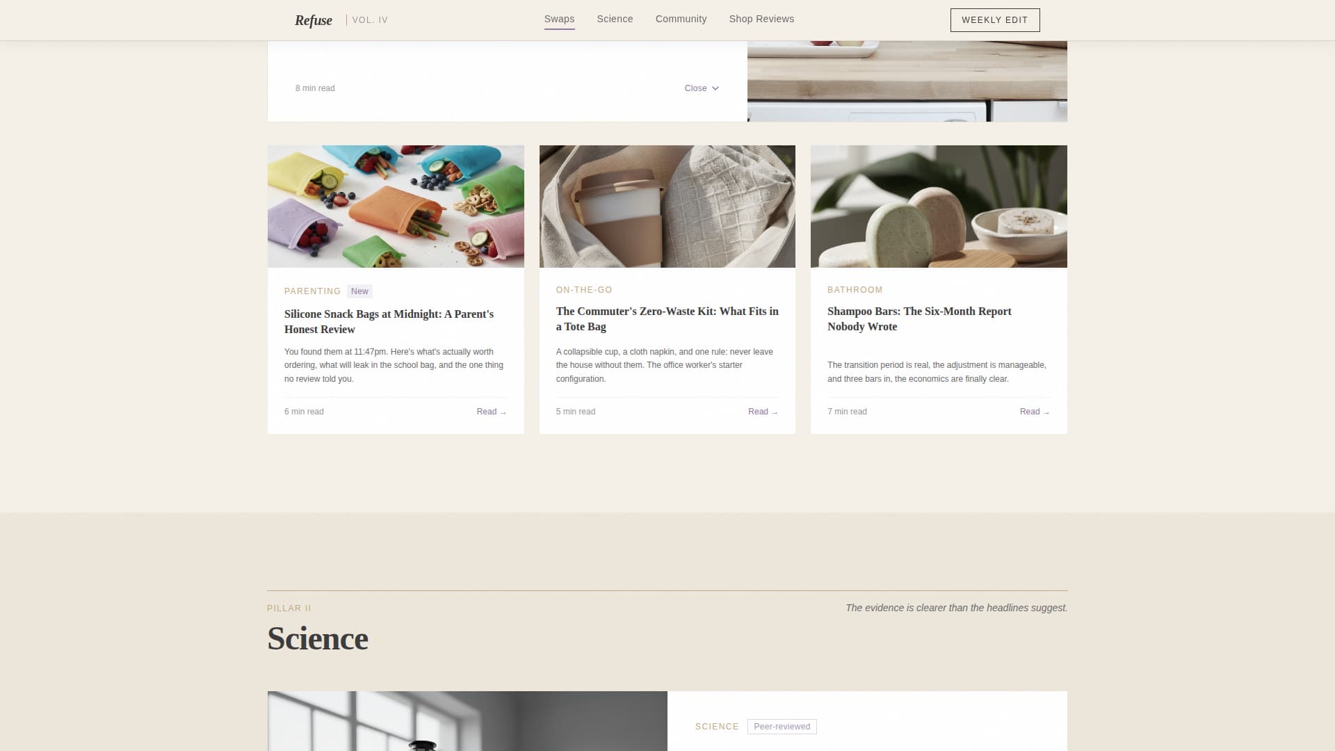 Refuse - Bold Sustainability Landing Page Template
