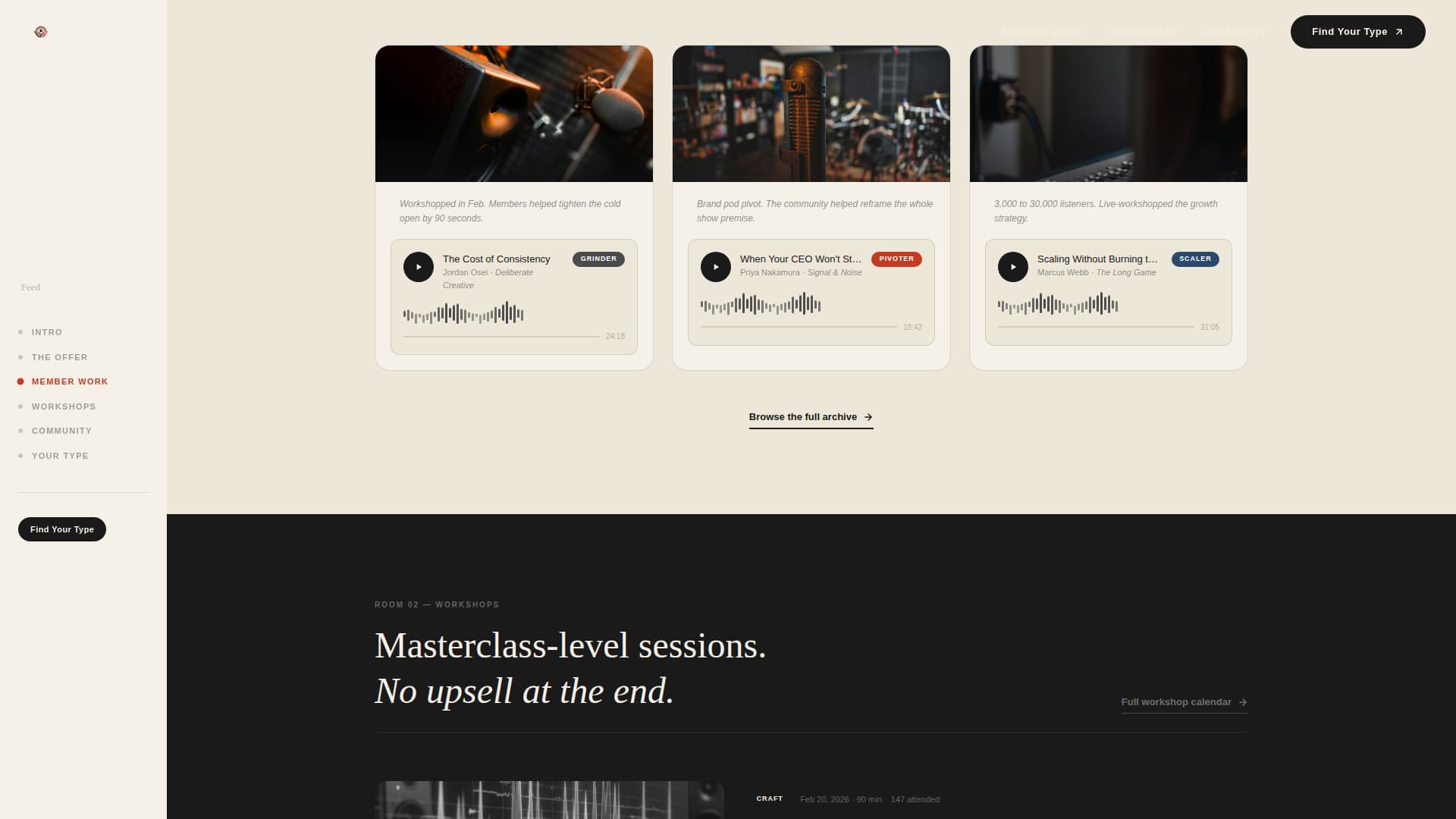 Feed - Immersive Podcasting Landing Page Template