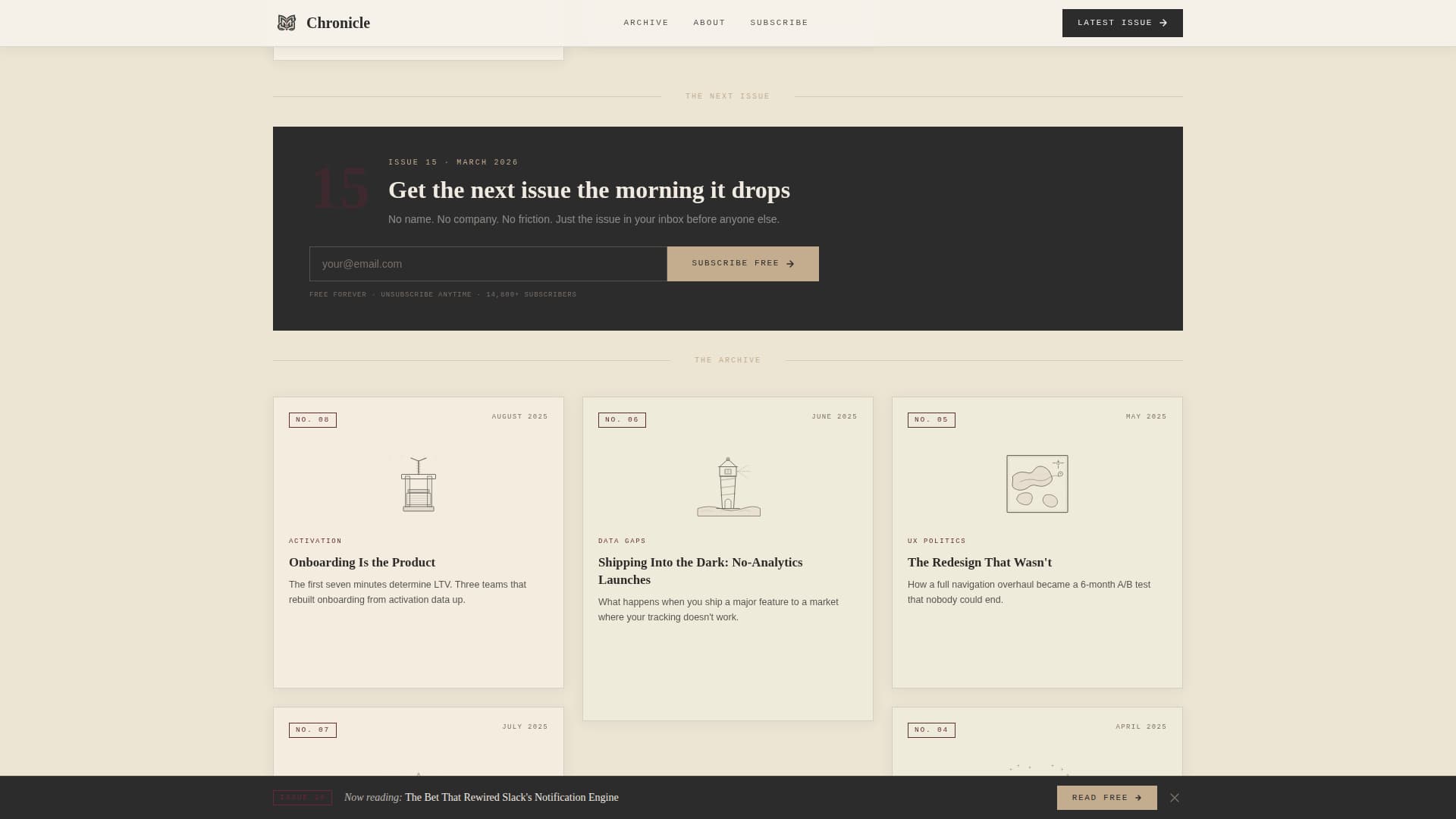 Chronicle - Authoritative Productmanagement Landing Page Template