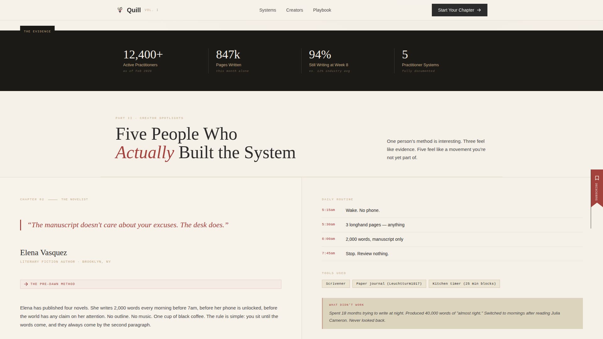 Quill - Transformative Productivity Landing Page Template