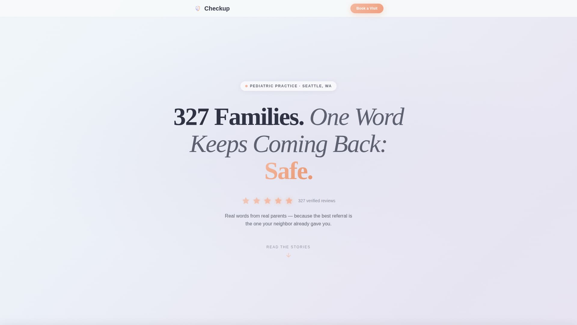 Checkup - Trusted Pediatrician Landing Page Template