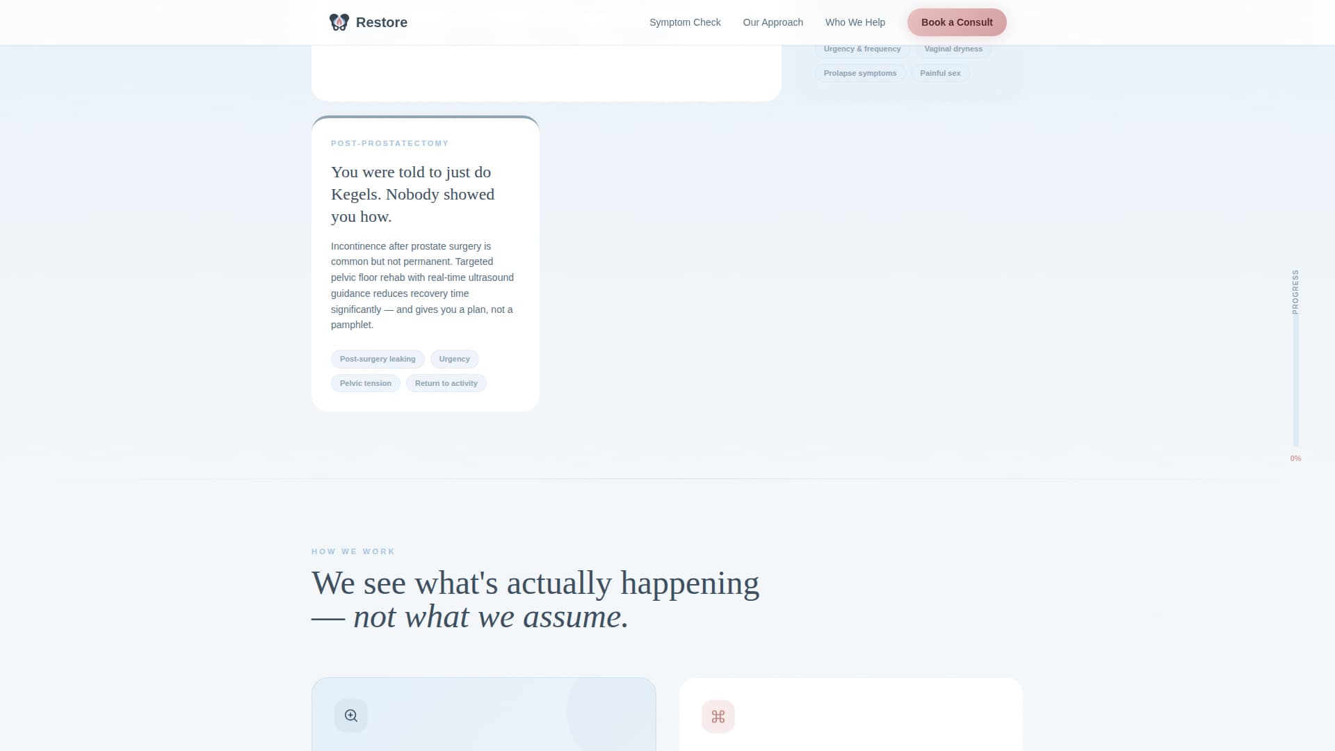 Restore - Trusted Pelvic Health Landing Page Template