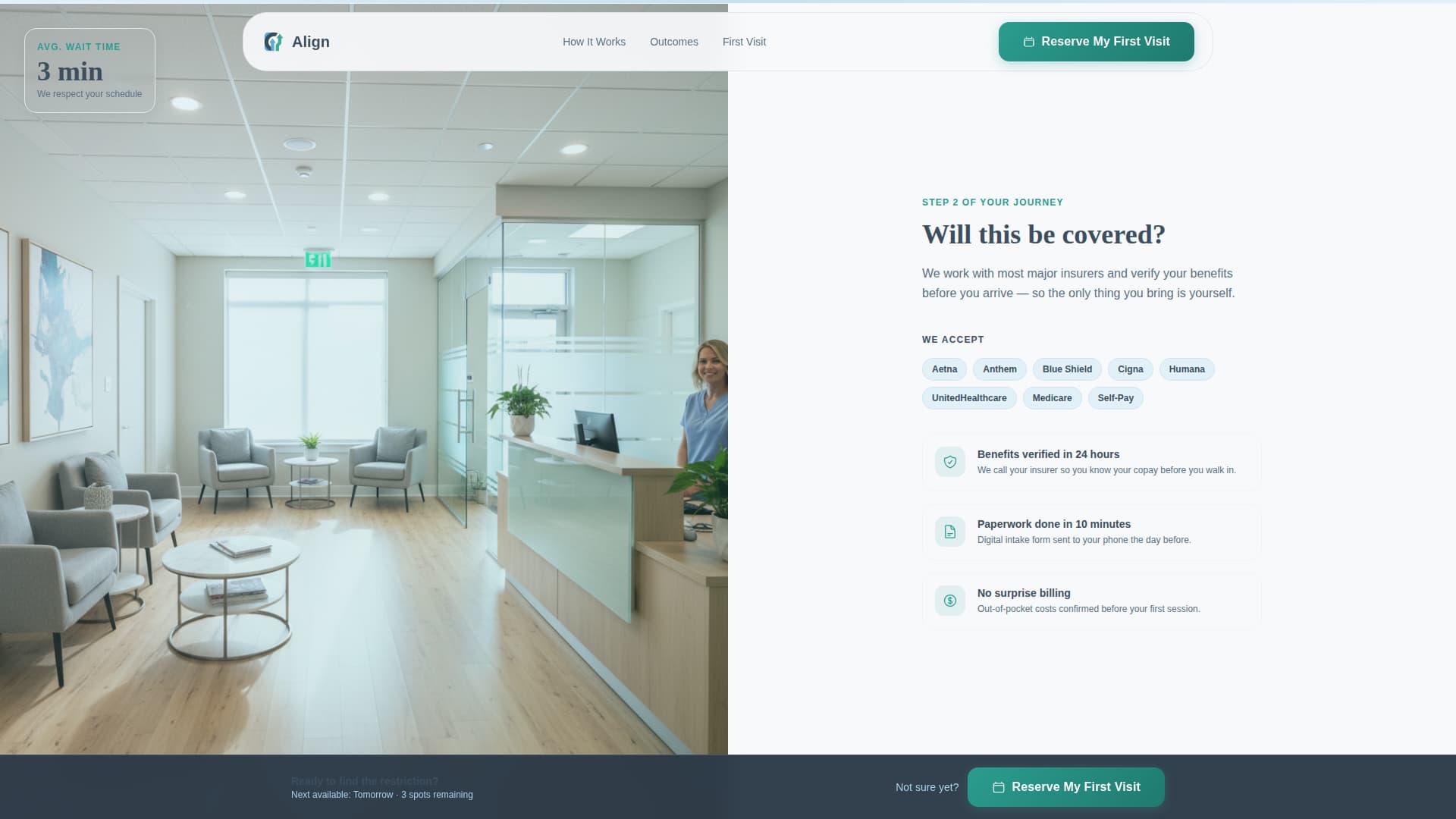 Align - Trusted Physical Therapy Landing Page Template