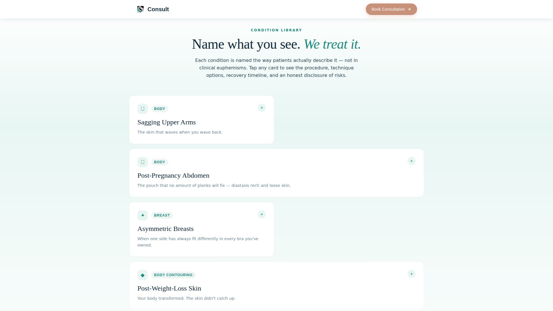 Consult - Transformative Surgeon Landing Page Template
