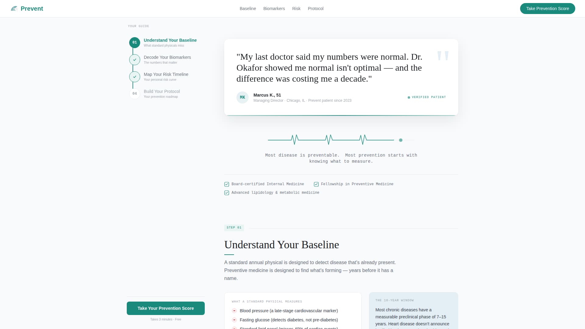 Preventive Medicine Practice Website Template for High-Performers