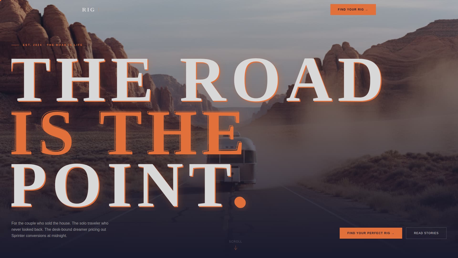 RV - High Converting & Landing Page Template