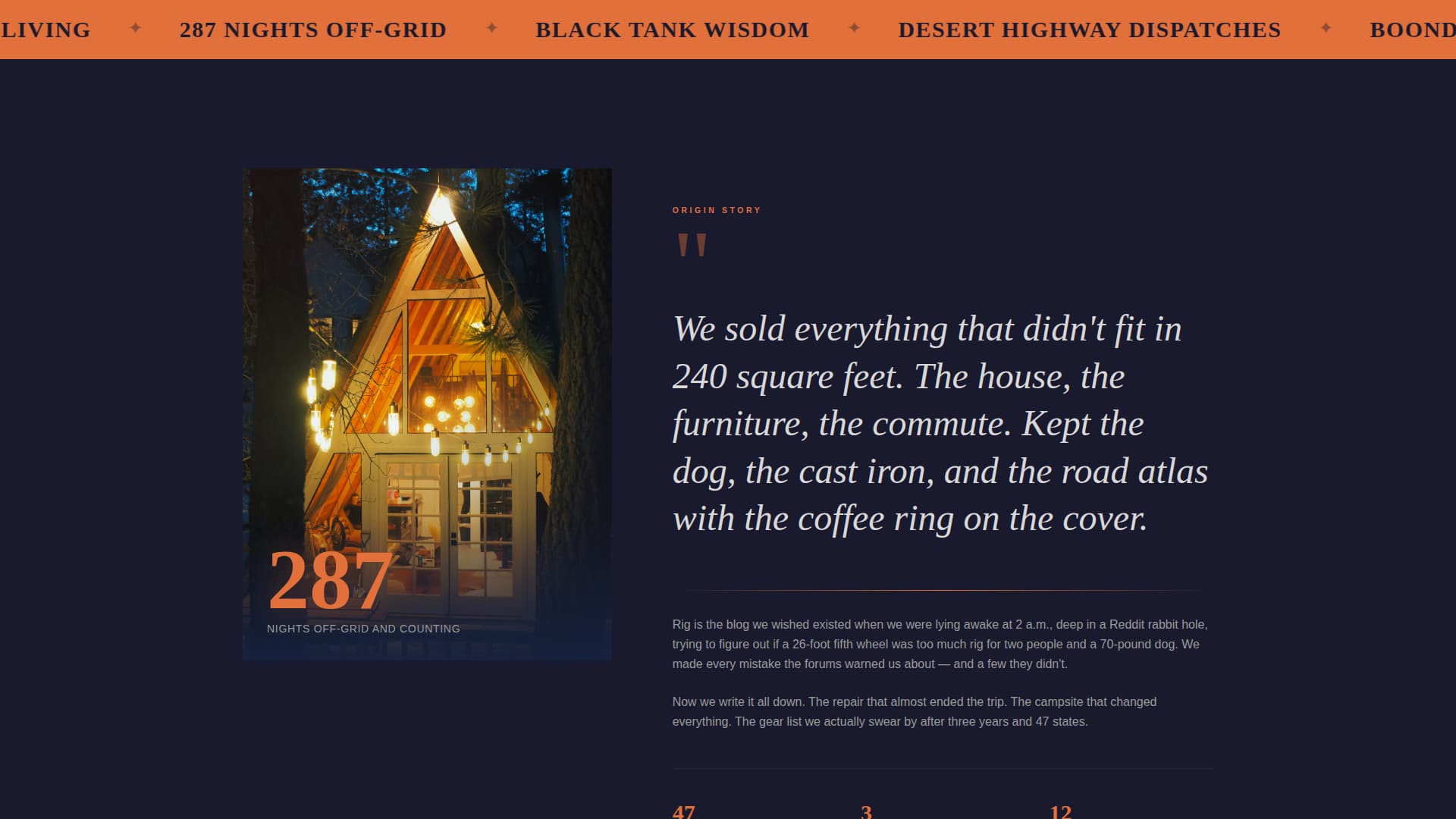 RV - High Converting & Landing Page Template