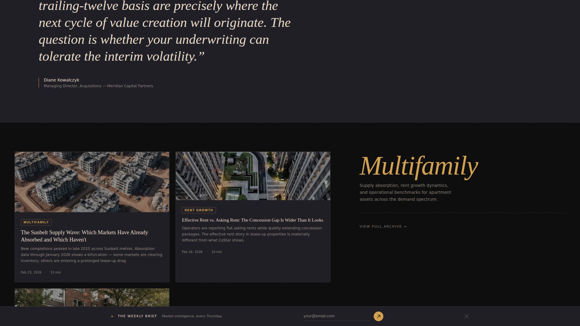 Folio - Cinematic Real Estate Landing Page Template