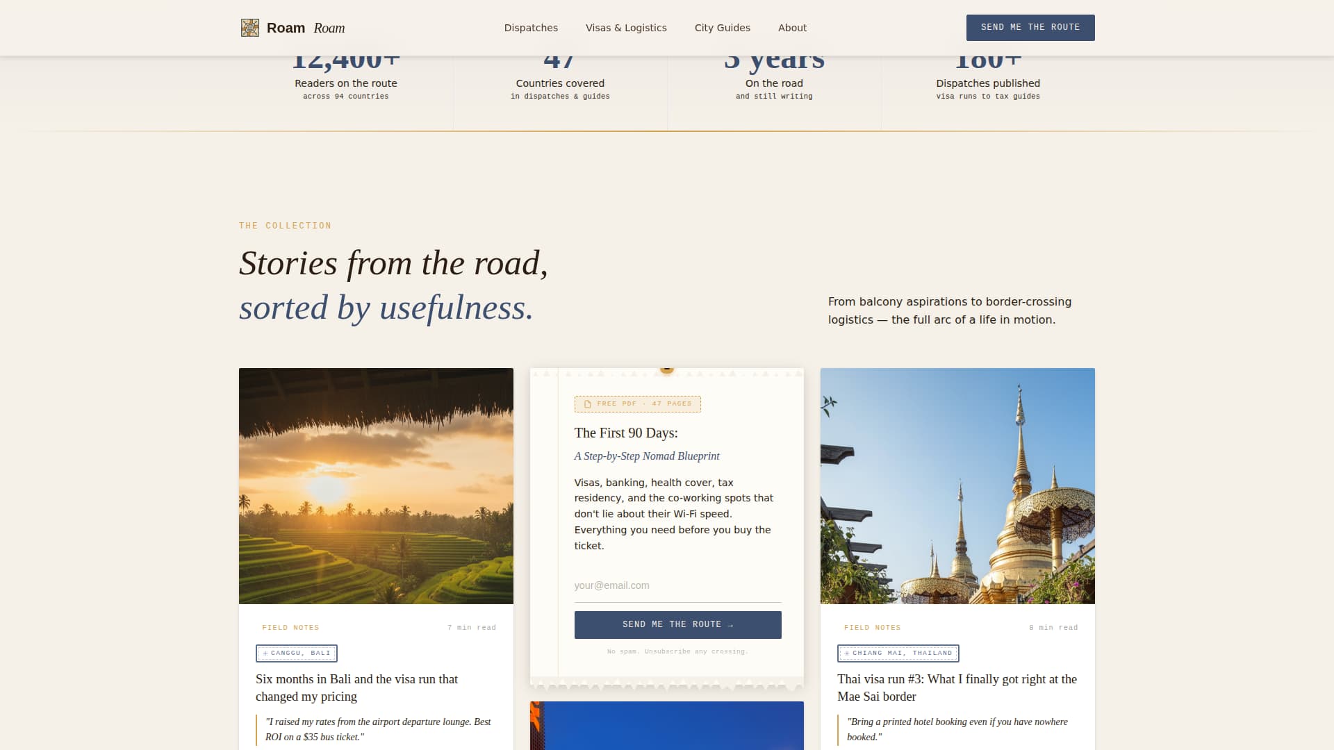 Traverse — Adventure Travel Influencer Landing Page Template