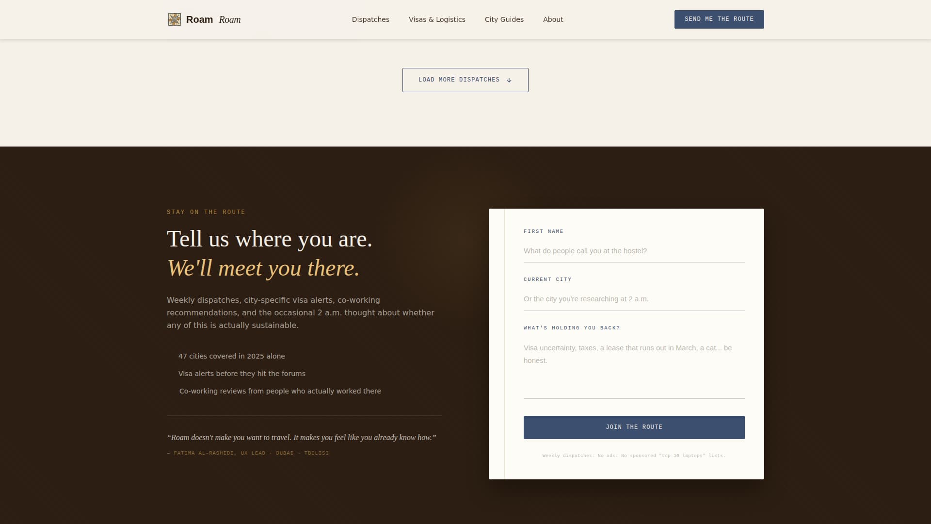 Traverse — Adventure Travel Influencer Landing Page Template