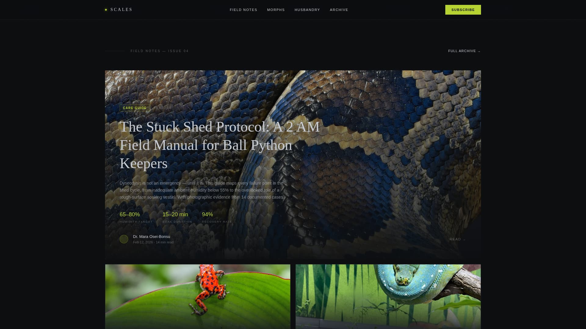 Pet & Animal Blog Specialist Blog Website Template