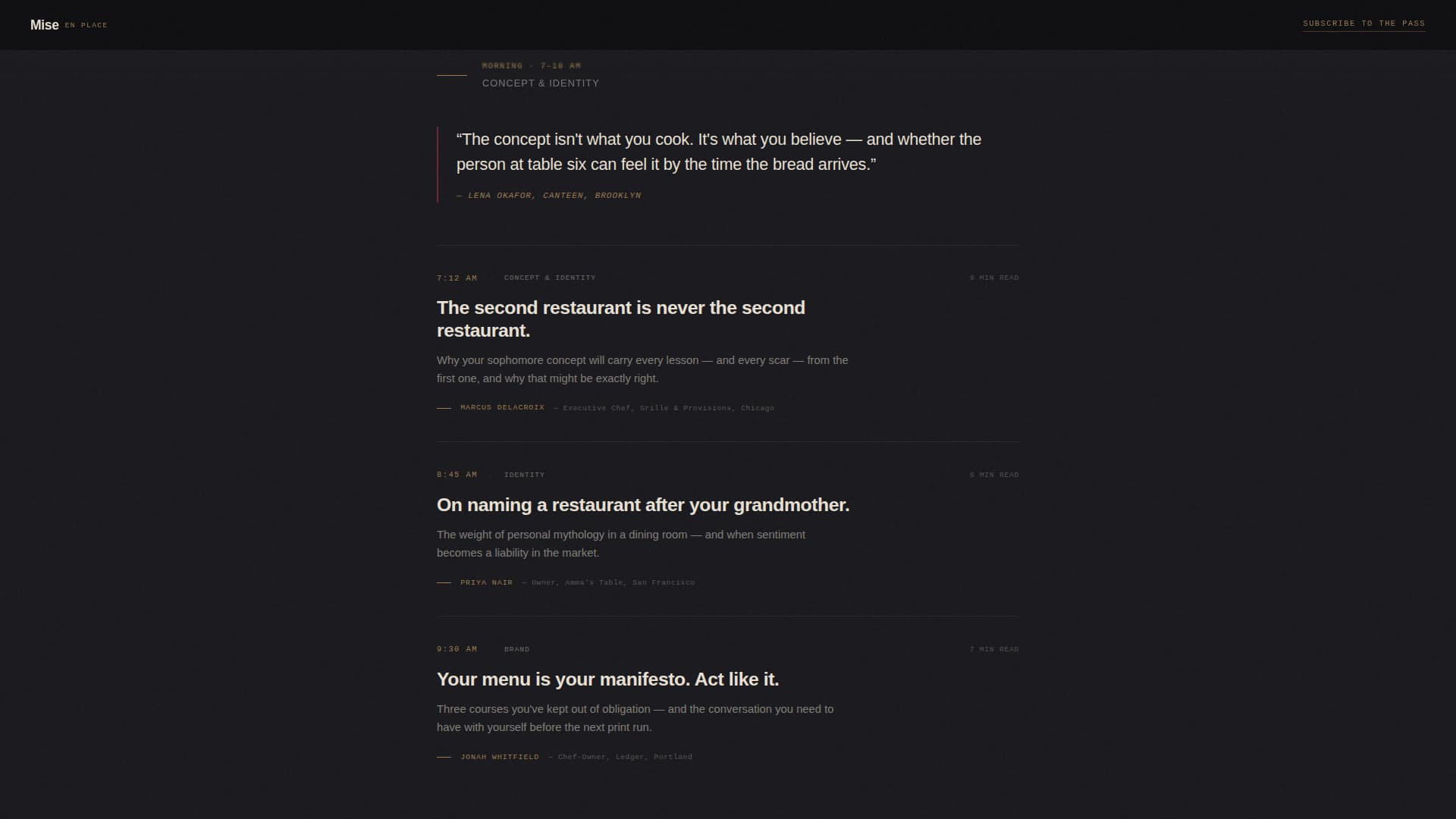 Restaurant Blog & Media Professional Website Template